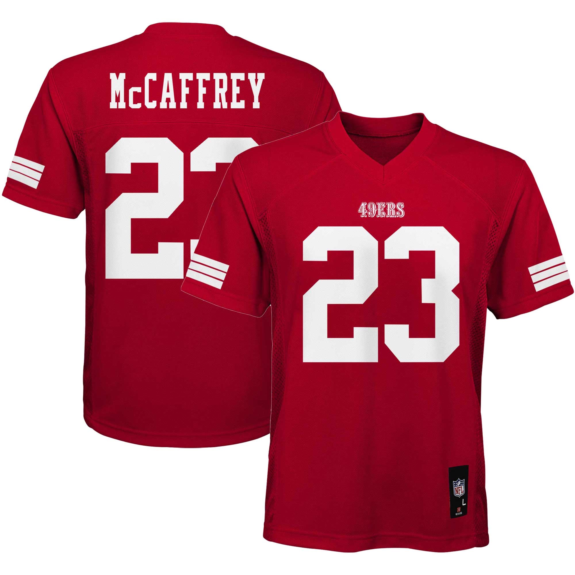 Christian McCaffrey San Francisco 49ers Youth Jersey - Scarlet - Image 2