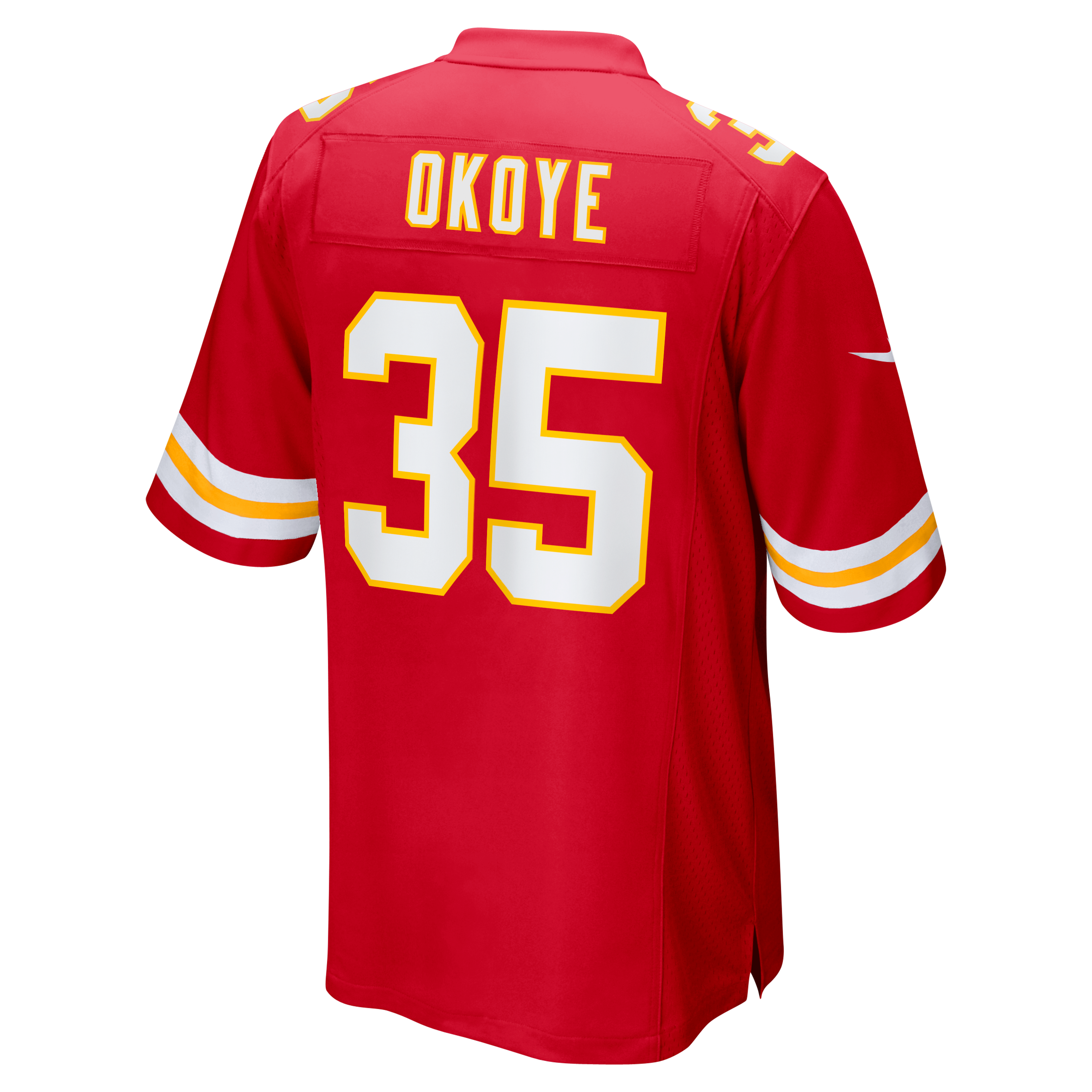 Christian Okoye Kansas City Chiefs Game Retired Player Jersey - Red - Image 4
