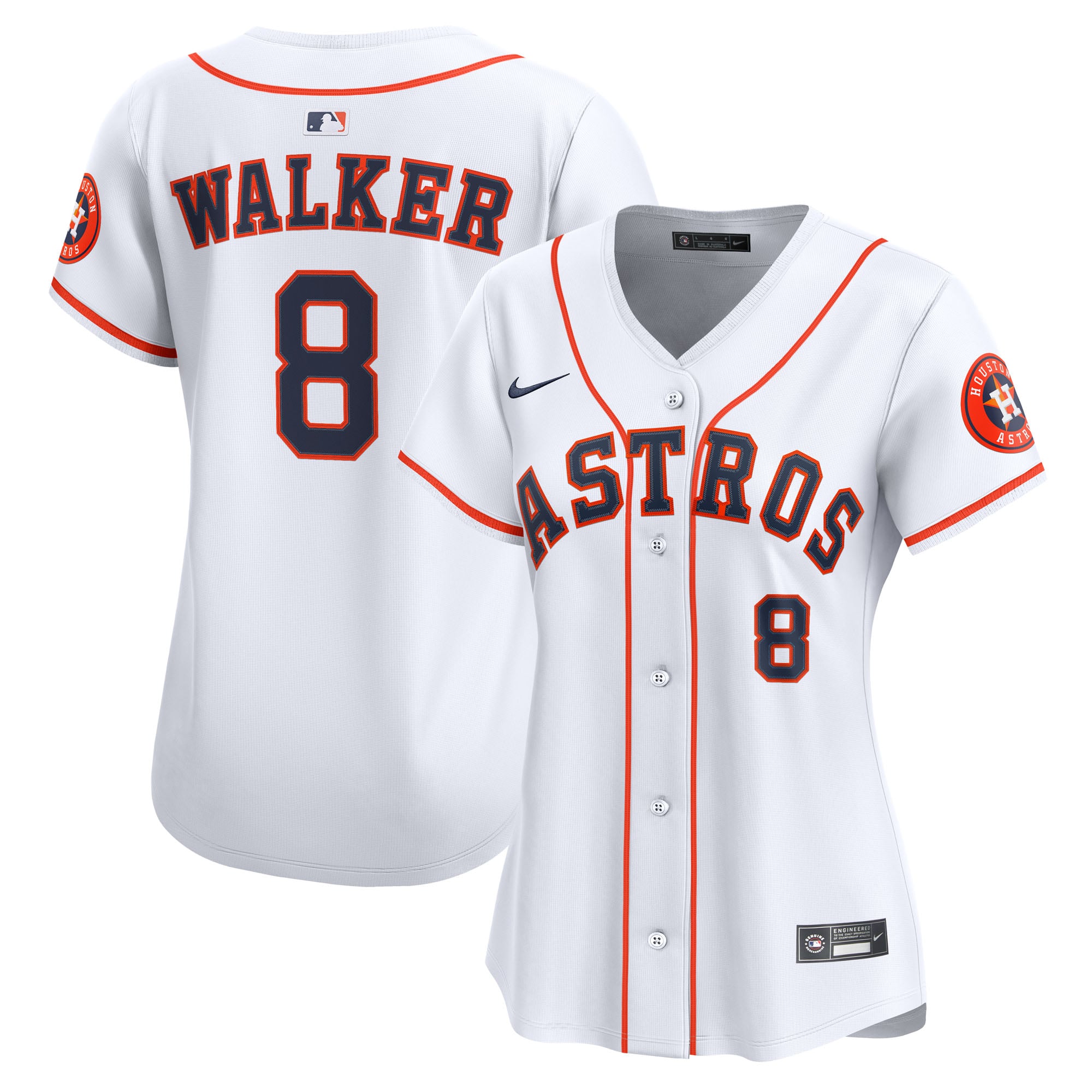 Christian Walker Houston Astros Women's Home Limited Player Jersey - White - Image 2