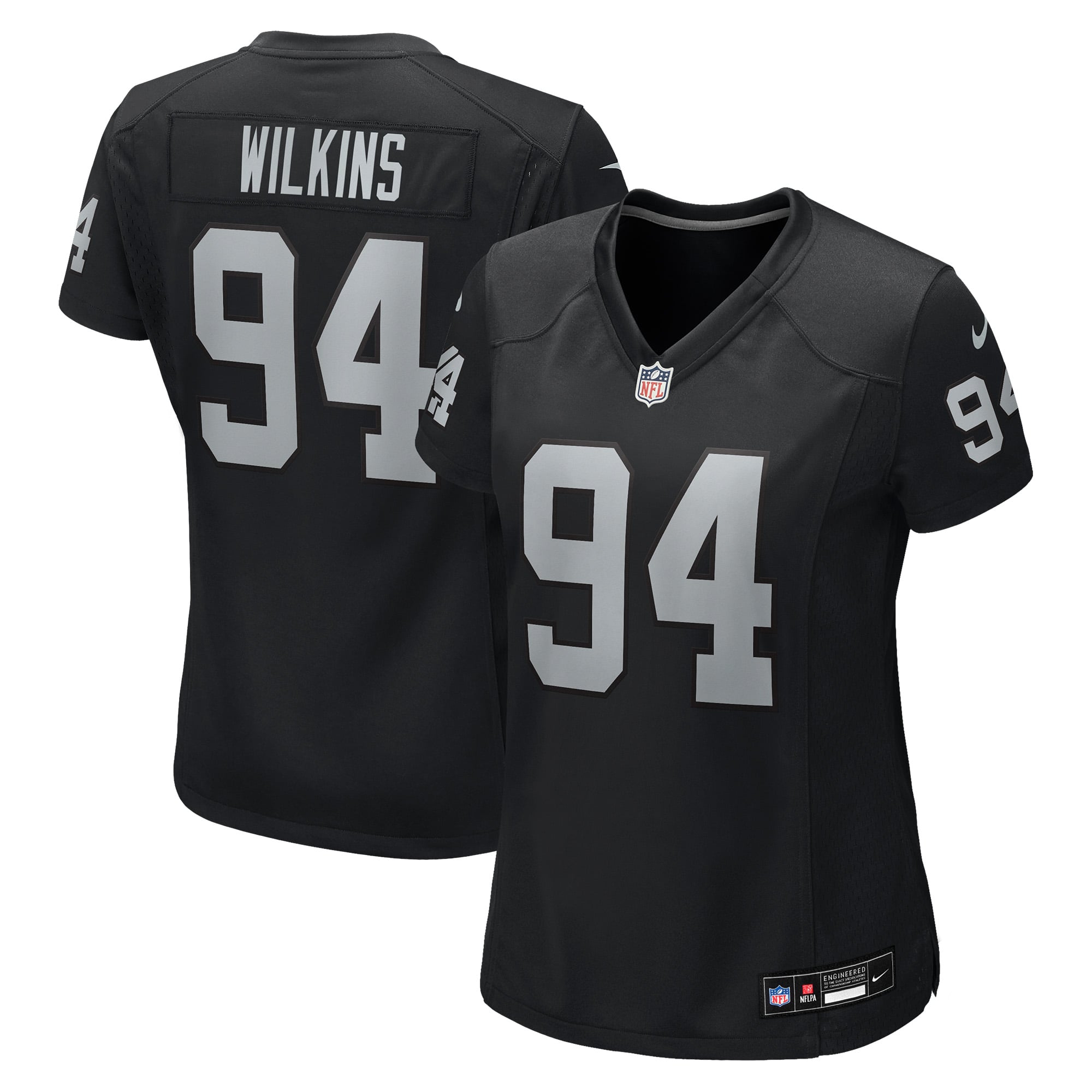 Christian Wilkins Las Vegas Raiders Women's Team Game Jersey - Black