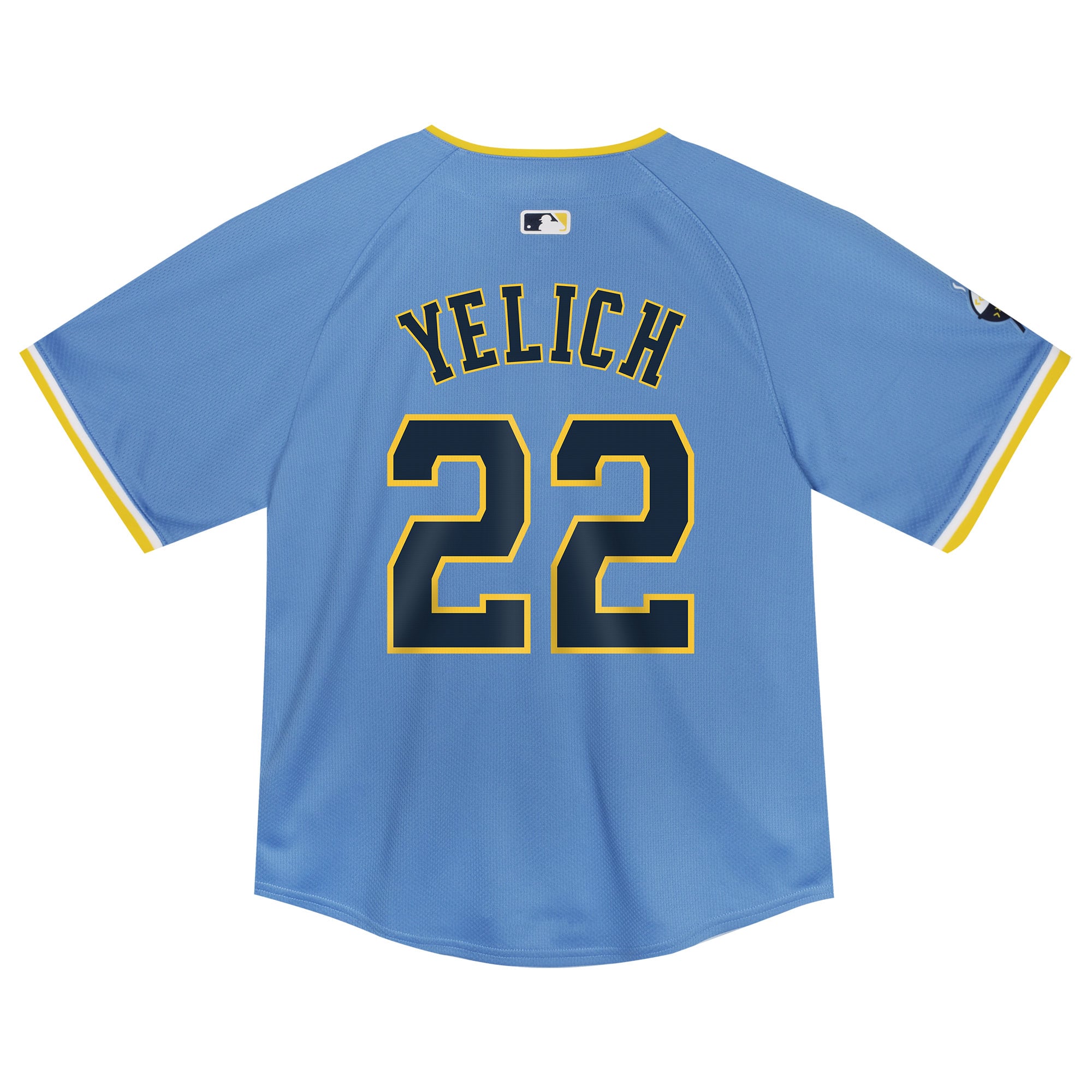 Christian Yelich Milwaukee Brewers Toddler City Connect Limited Player Jersey - Powder Blue - Image 4