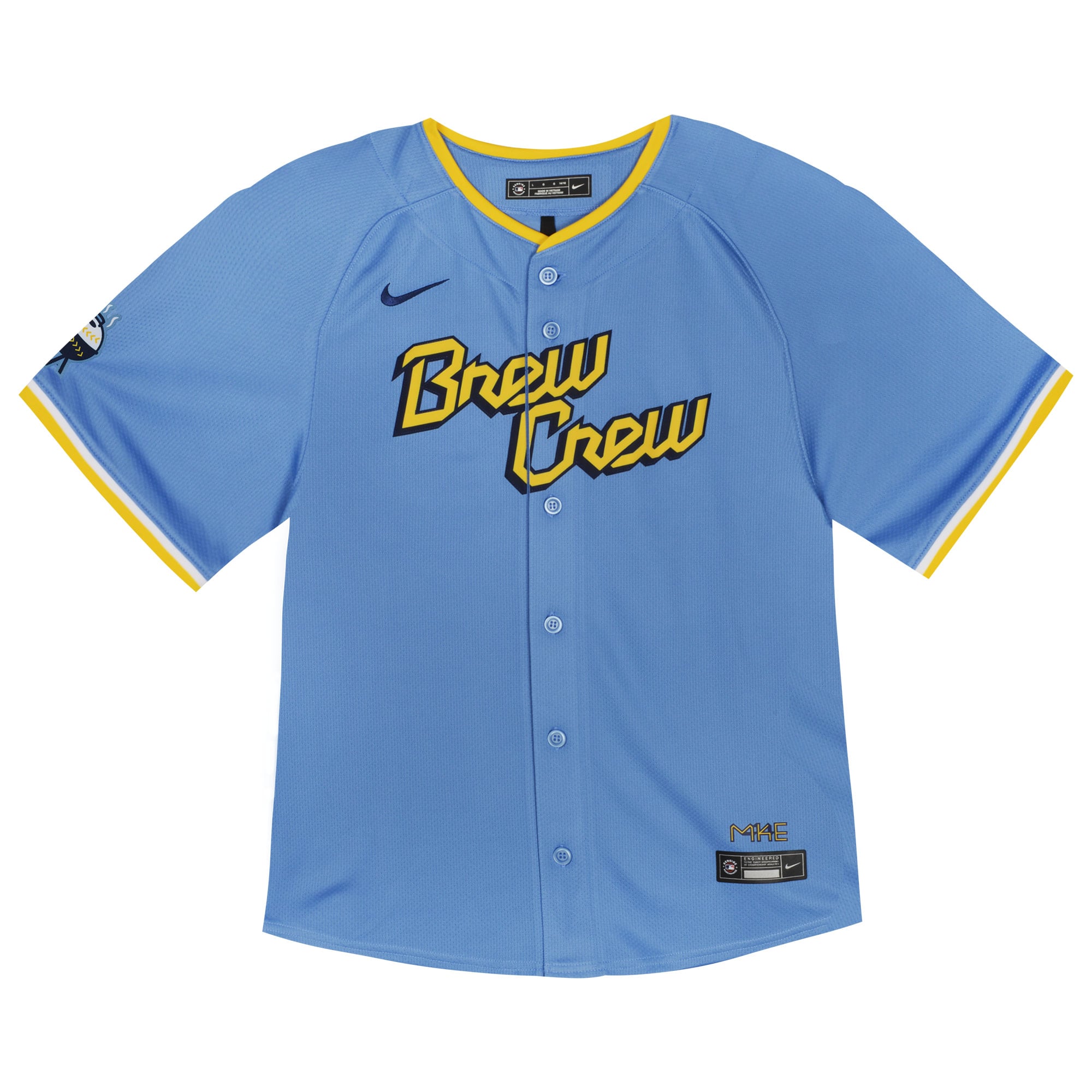 Christian Yelich Milwaukee Brewers Toddler City Connect Limited Player Jersey - Powder Blue - Image 3