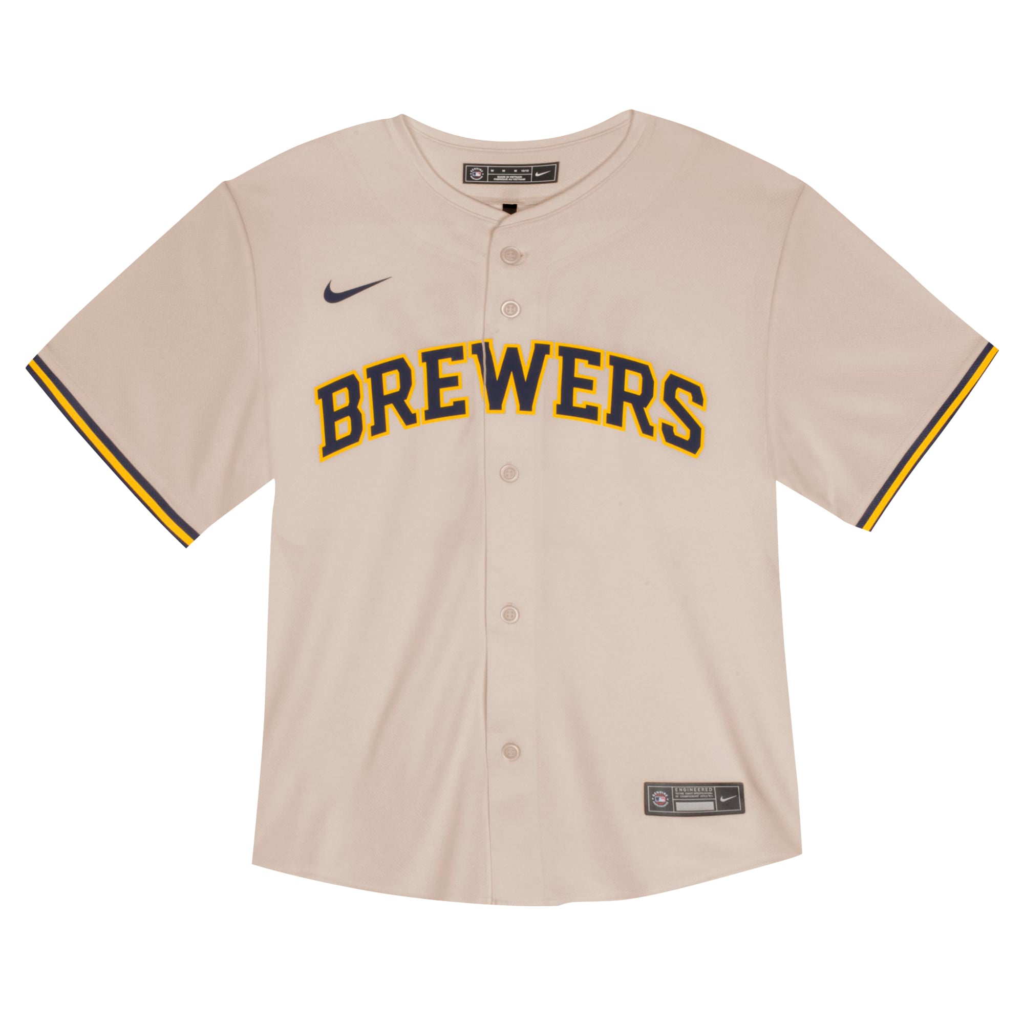 Christian Yelich Milwaukee Brewers Toddler Home Game Jersey - Cream - Image 3