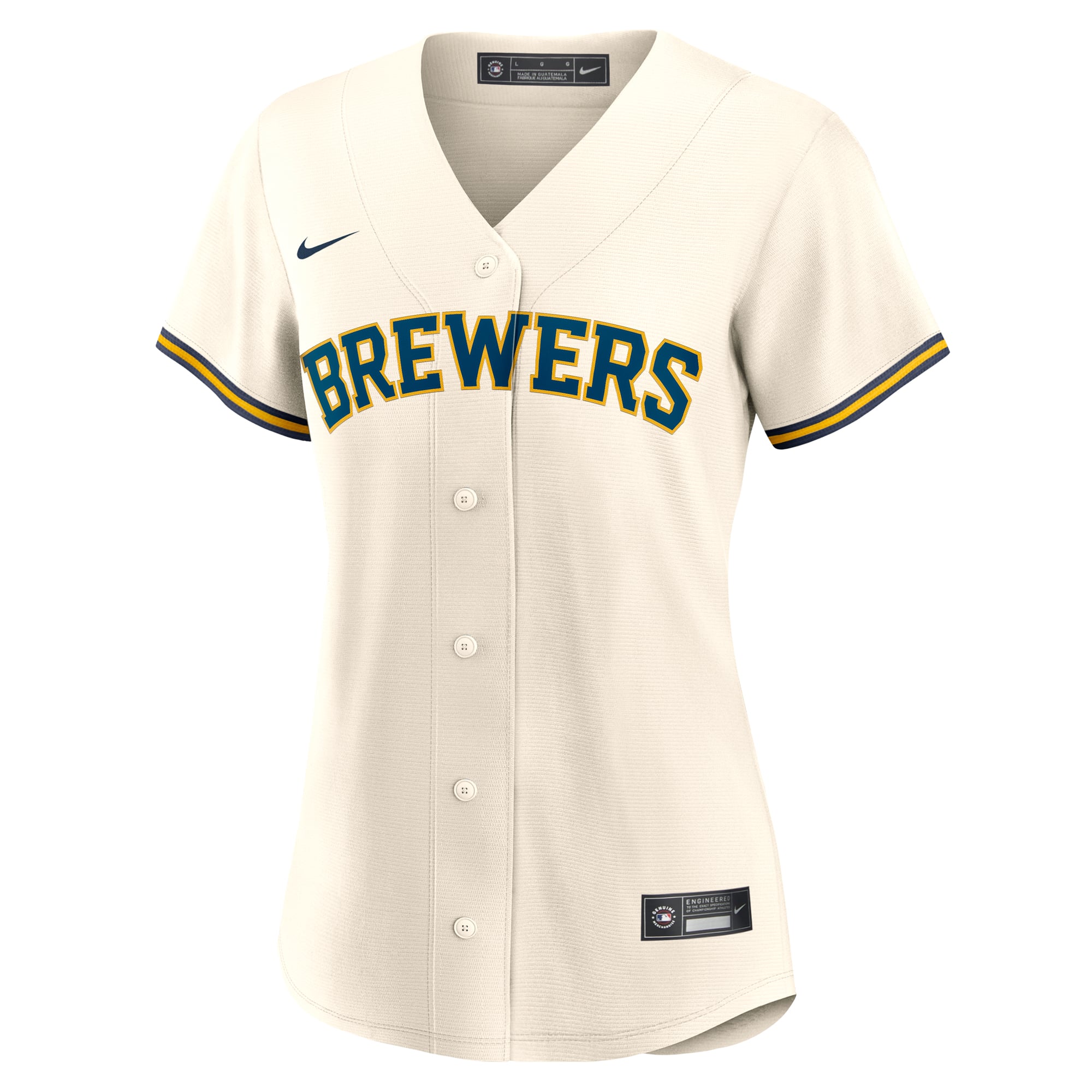 Christian Yelich Milwaukee Brewers Women's Home Jersey - White - Image 3