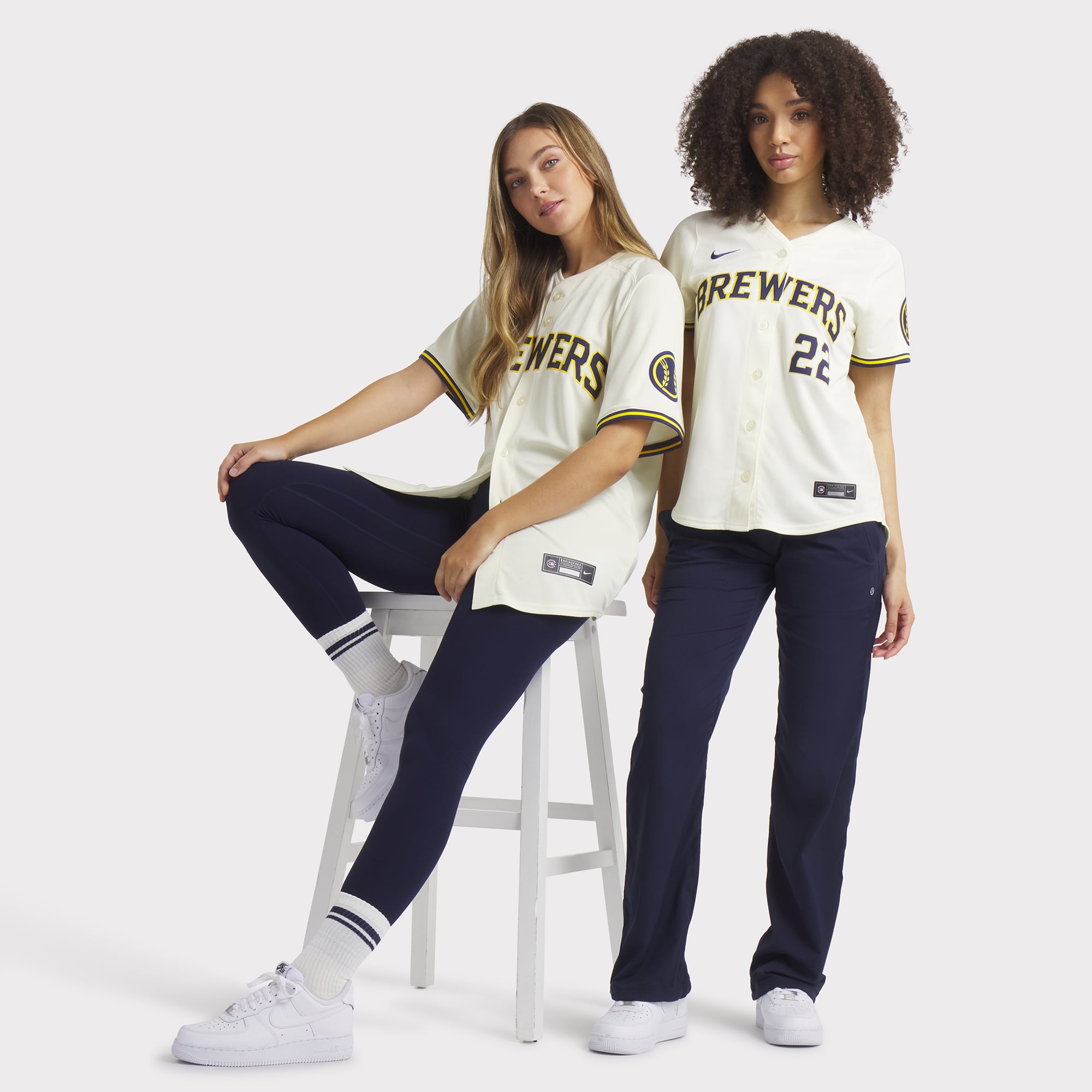 Christian Yelich Milwaukee Brewers Women's Home Limited Player Jersey - Cream - Image 8