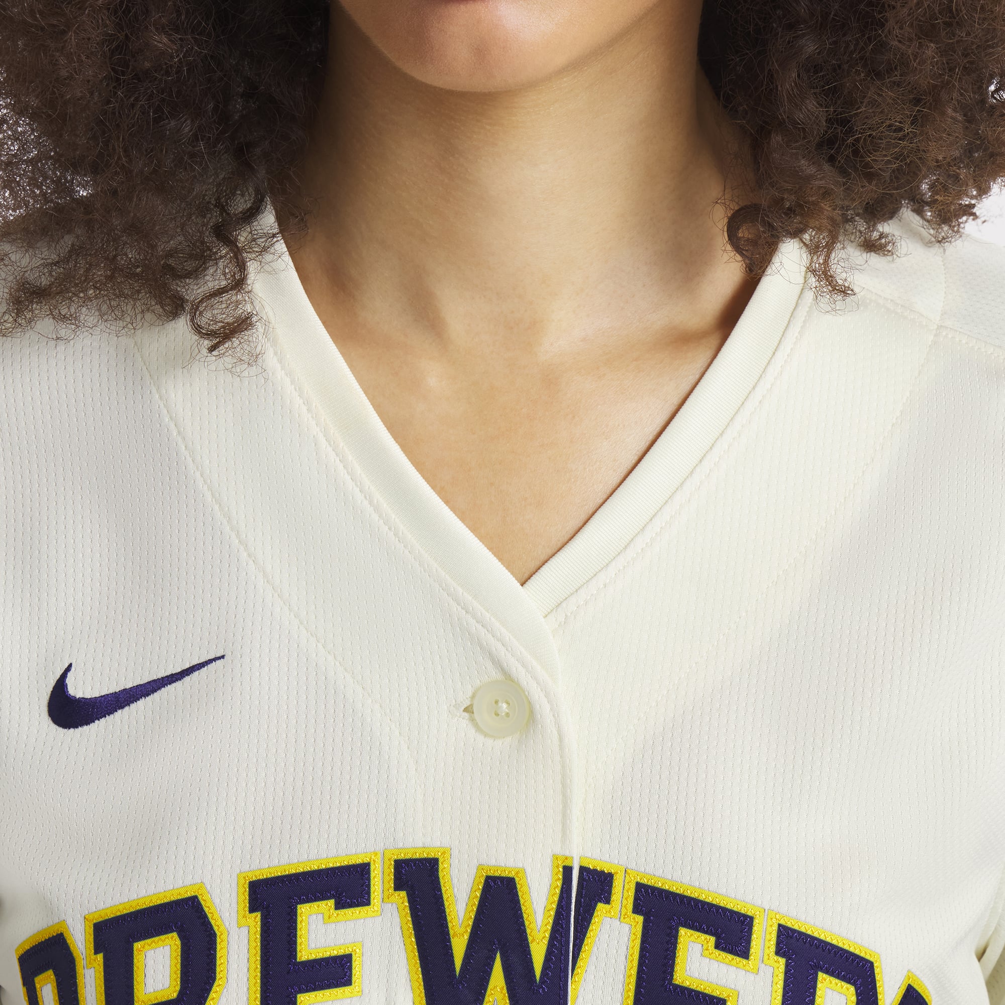 Christian Yelich Milwaukee Brewers Women's Home Limited Player Jersey - Cream - Image 9