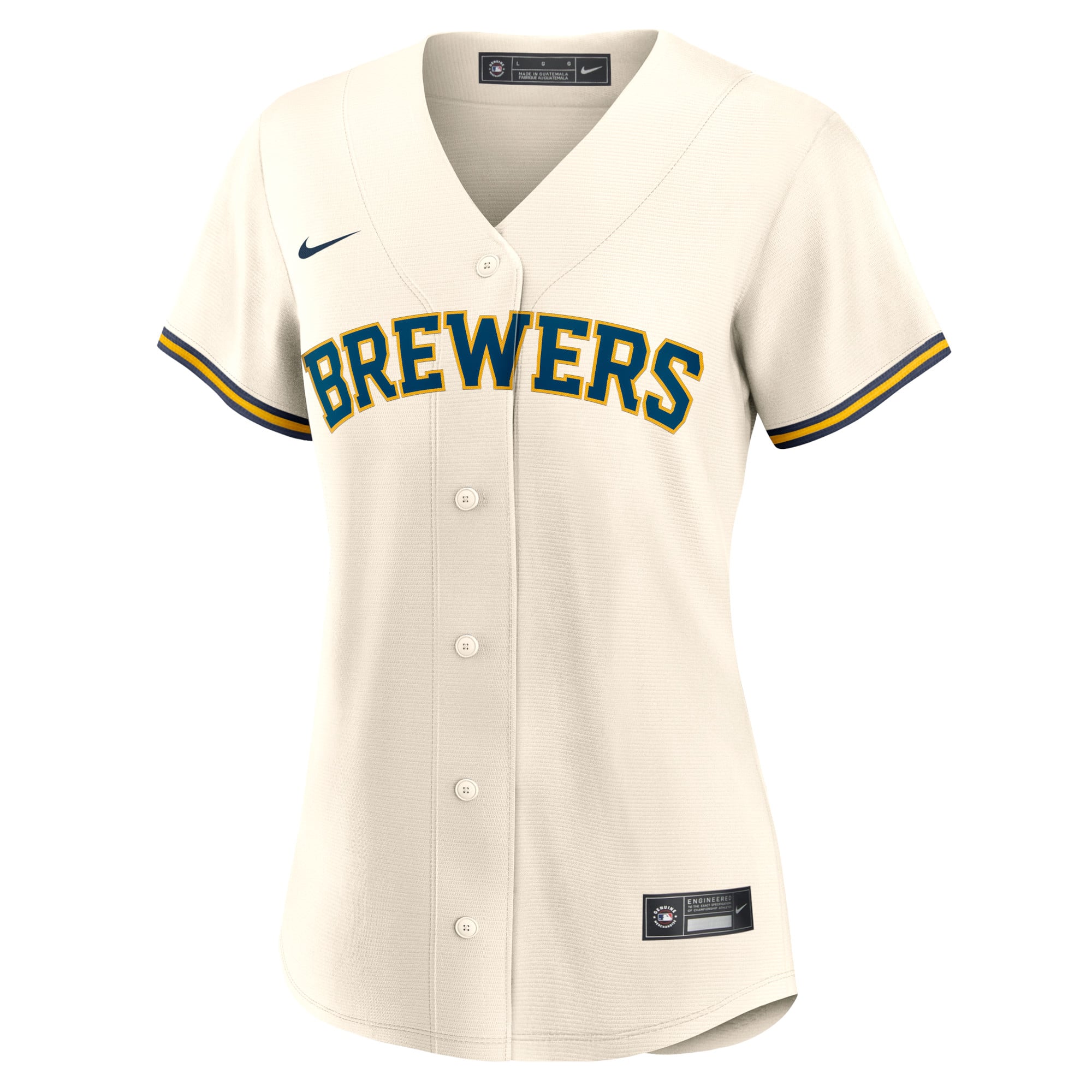 Christian Yelich Milwaukee Brewers Women's Home Player Jersey - Cream - Image 3