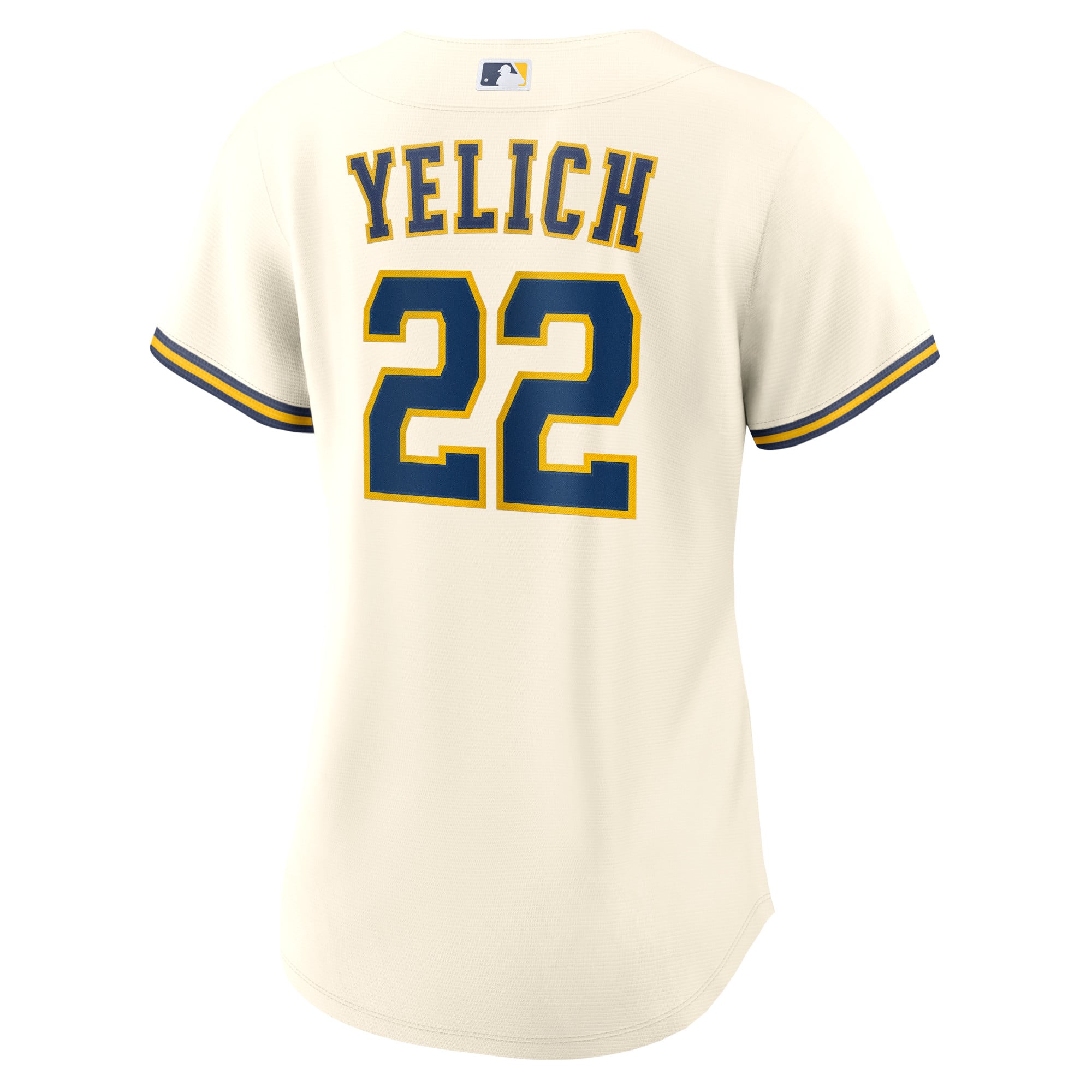 Christian Yelich Milwaukee Brewers Women's Home Player Jersey - Cream - Image 4