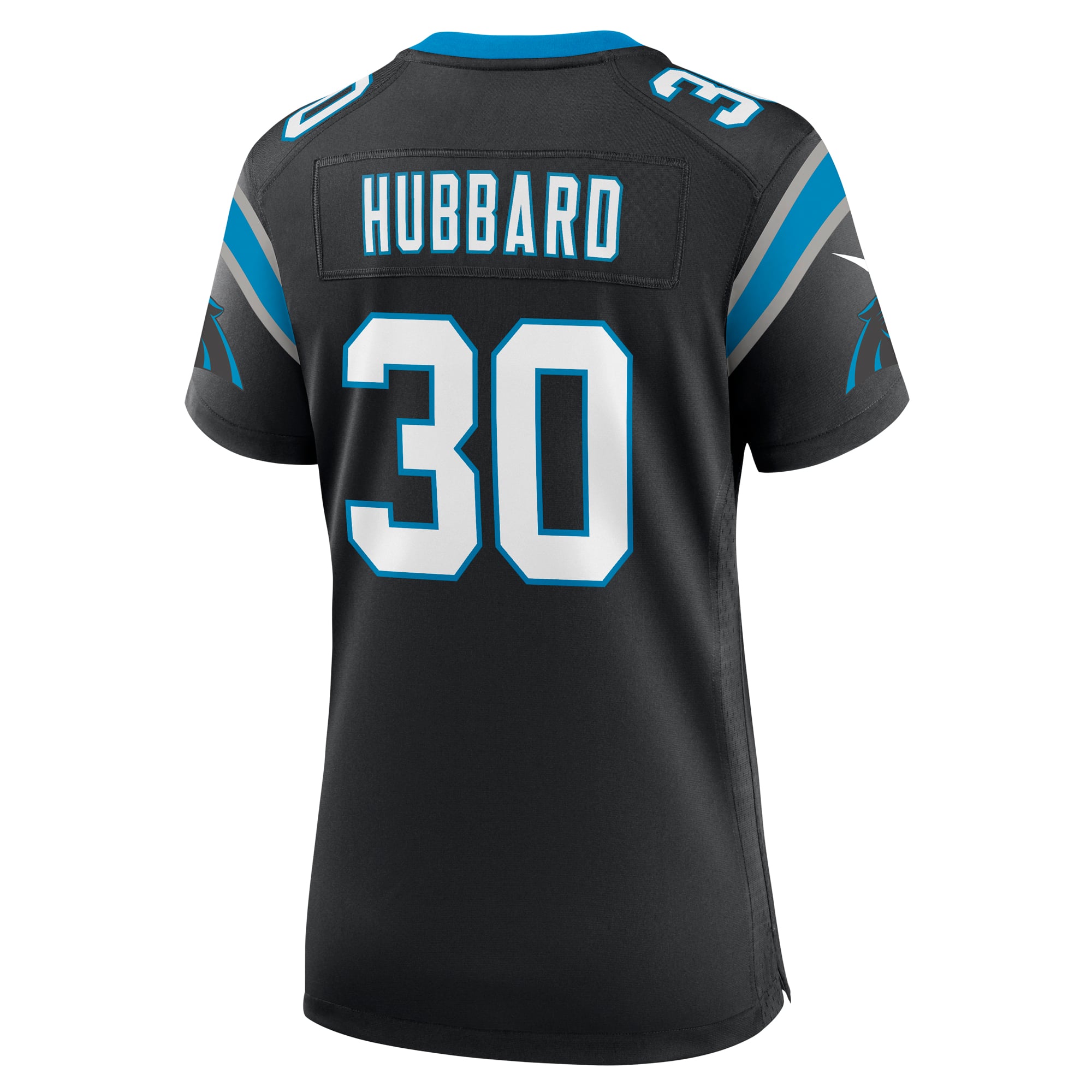 Chuba Hubbard Carolina Panthers Women's Alternate Game Jersey - Blue - Black - Image 4
