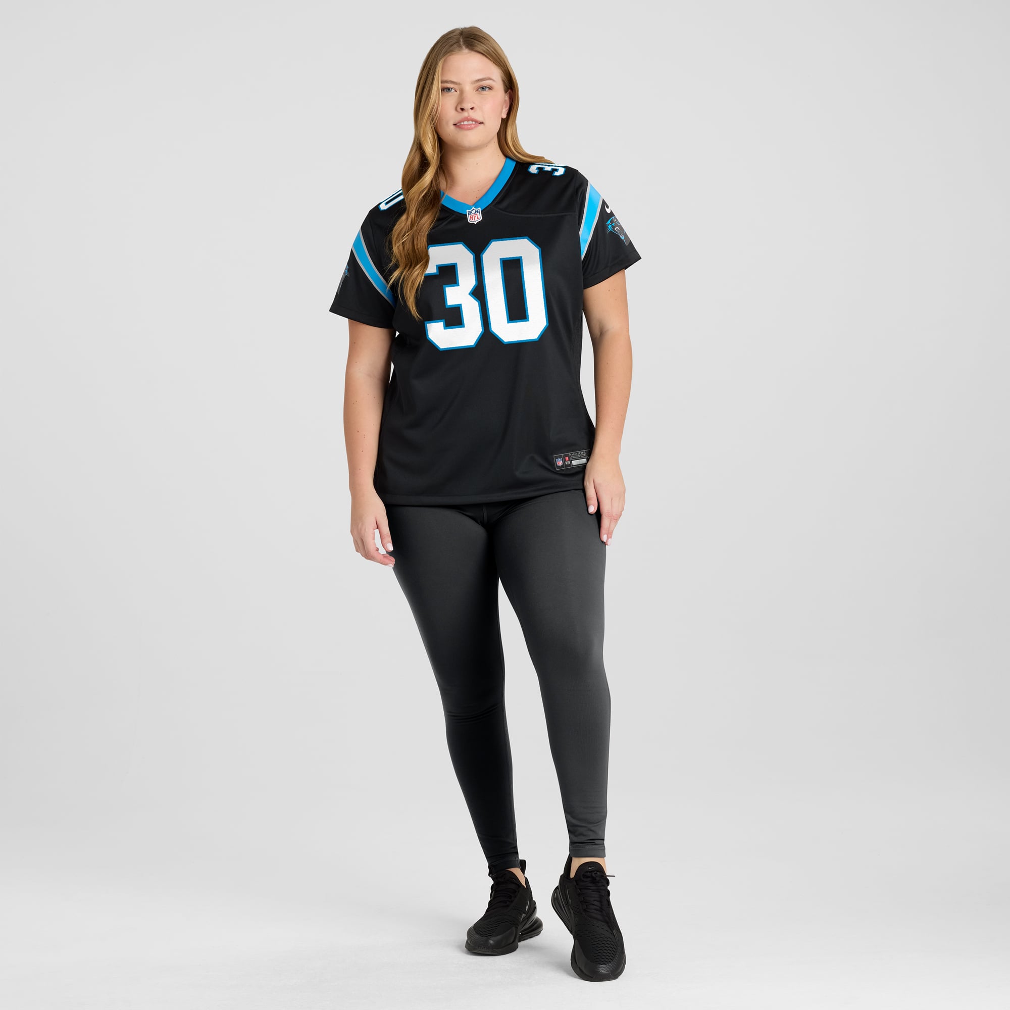 Chuba Hubbard Carolina Panthers Women's Team Game Jersey - Black - Image 7