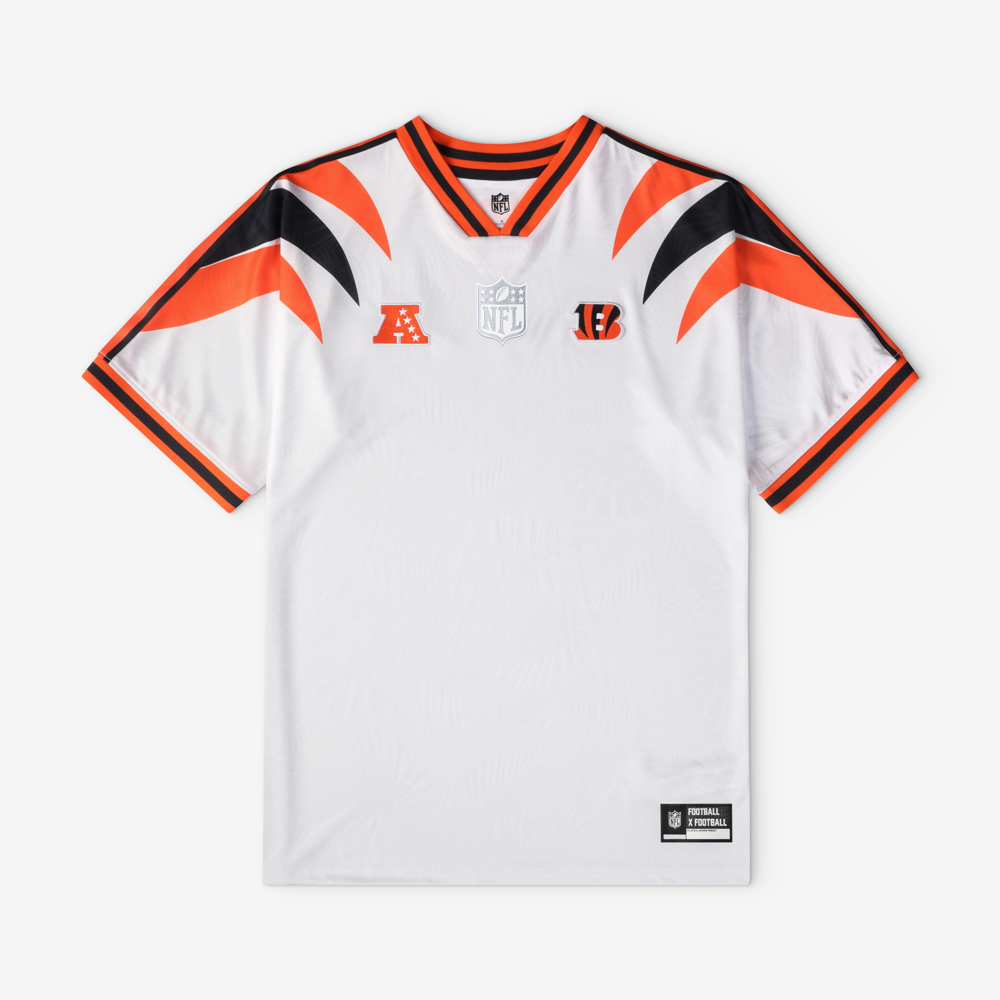 Cincinnati Bengals Youth Football x Football V-Neck Fan Top - White - Image 2