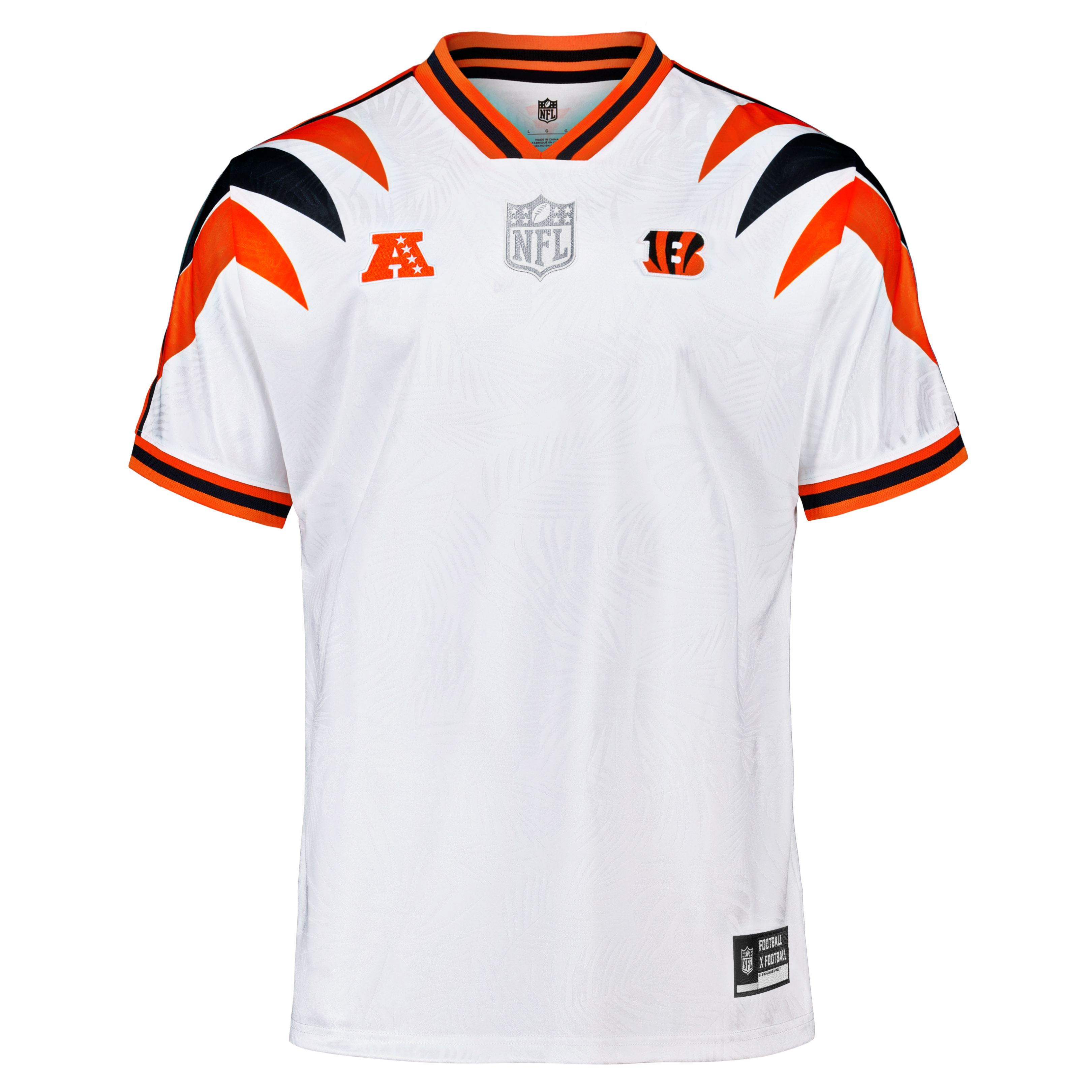 Cincinnati Bengals Youth Football x Football V-Neck Fan Top - White - Image 10