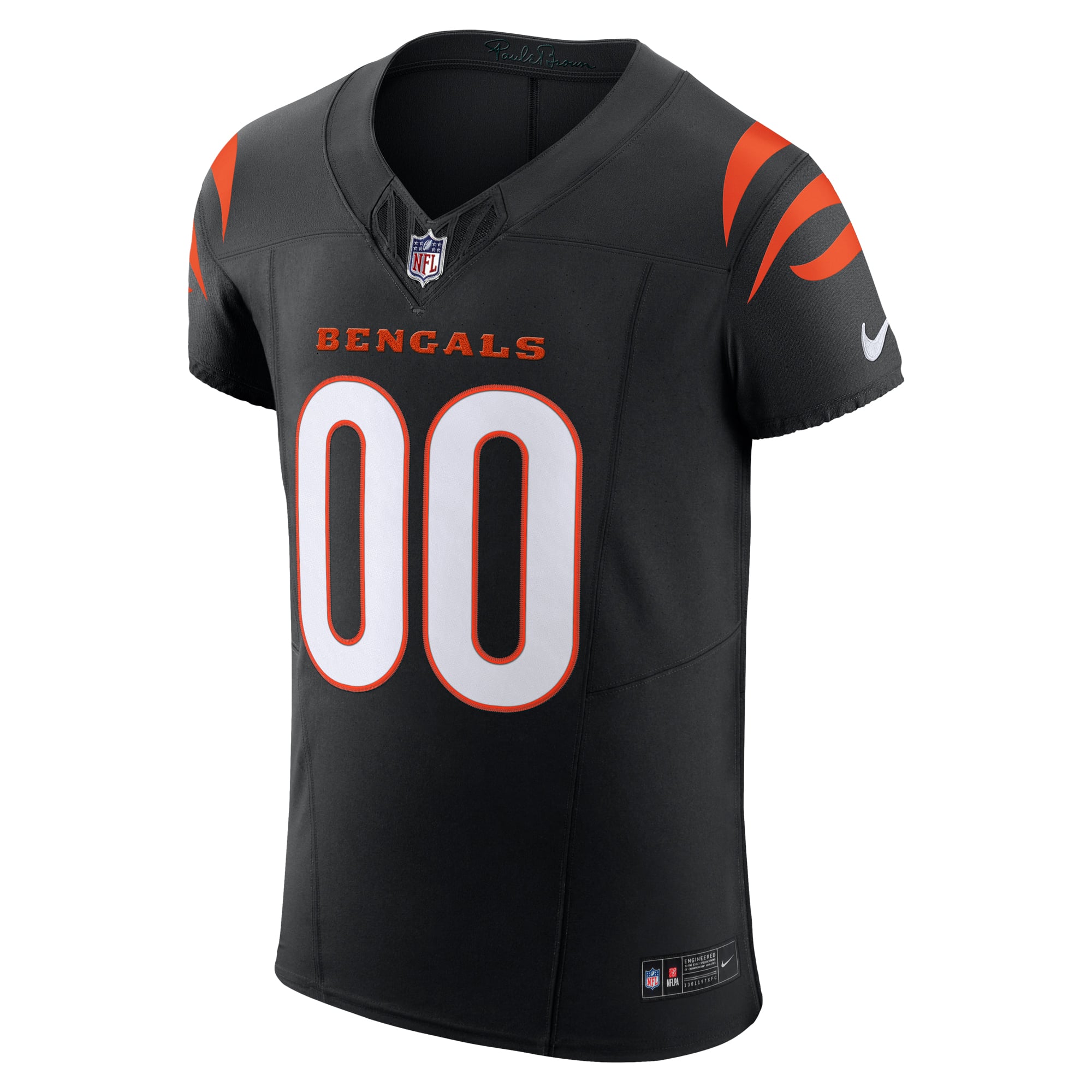 Cincinnati Bengals Team Vapor F.U.S.E. Elite Custom Jersey - Black - Black - Image 3
