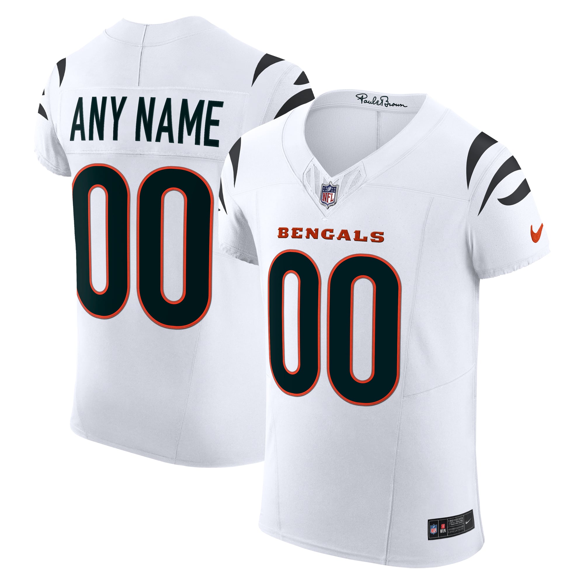 Cincinnati Bengals Vapor F.U.S.E. Elite Custom Jersey - White