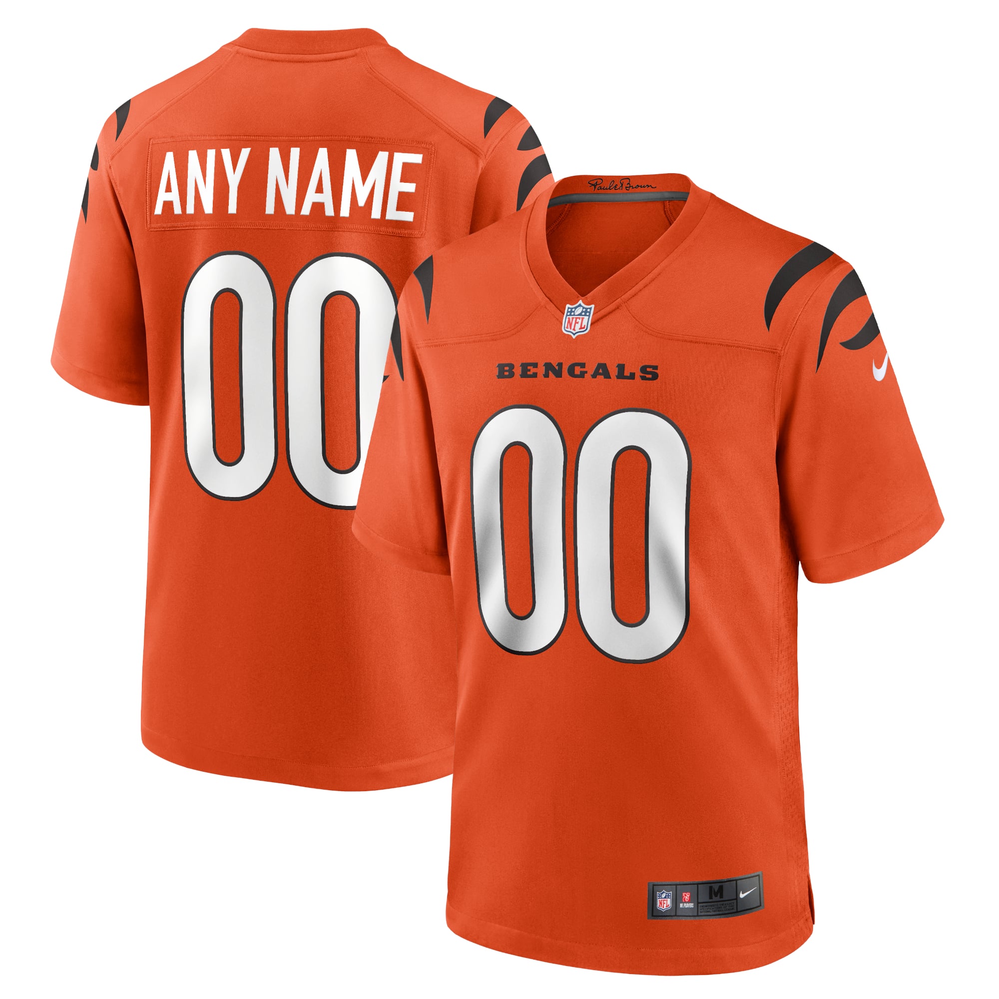Cincinnati Bengals Youth Alternate Game Custom Jersey - Orange