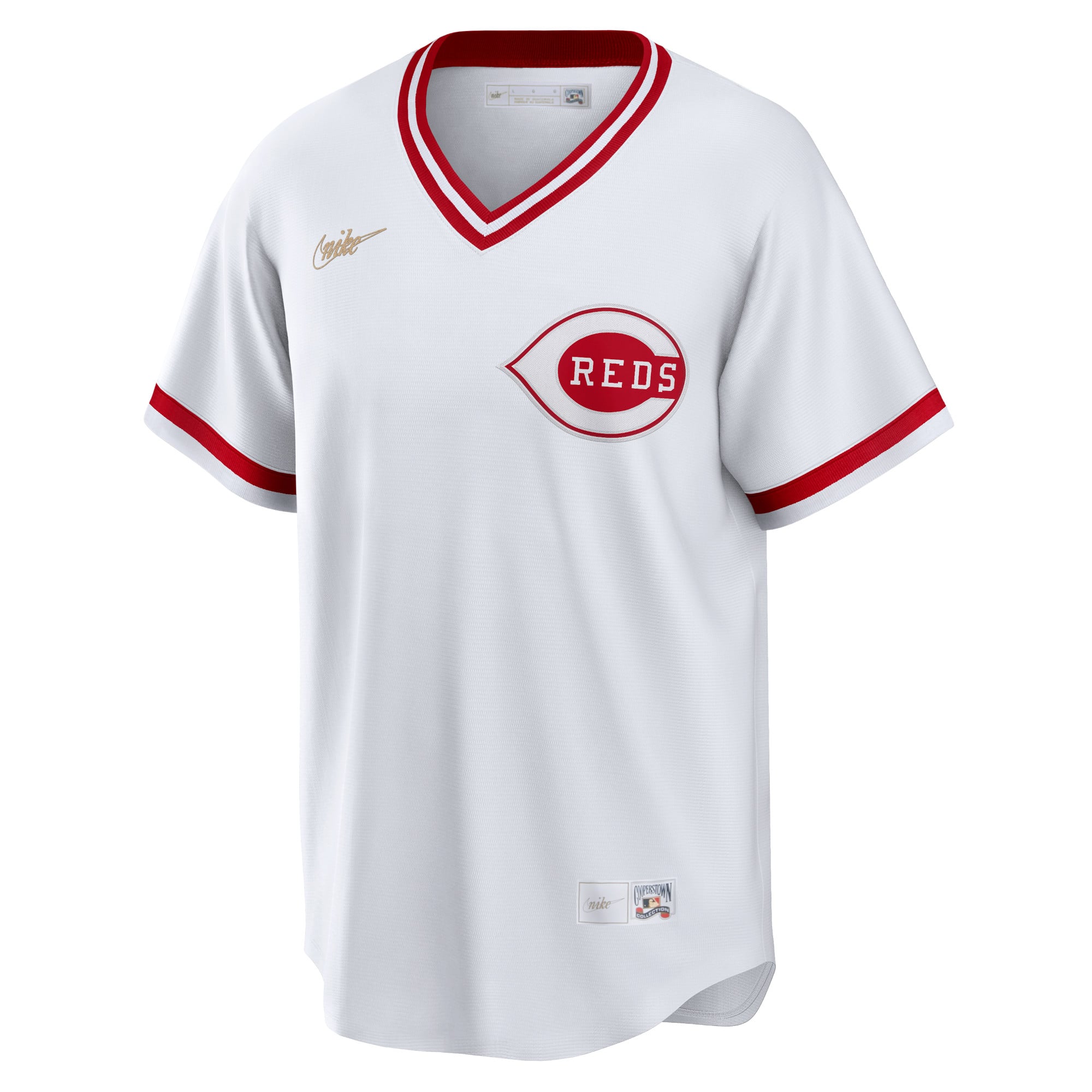 Cincinnati Reds Home Cooperstown Collection Team Jersey - White - Image 3