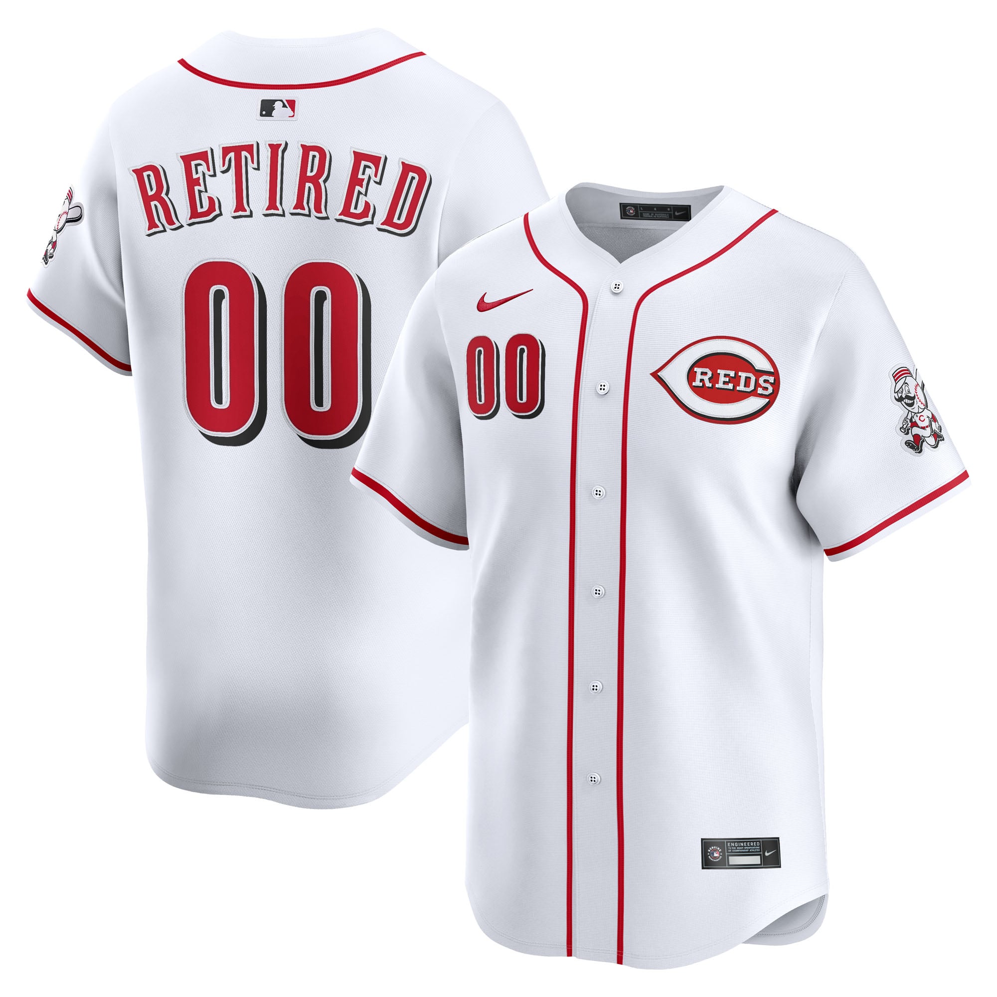 Cincinnati Reds Home Limited Pick-A-Player Retired Roster Jersey - White - Image 2