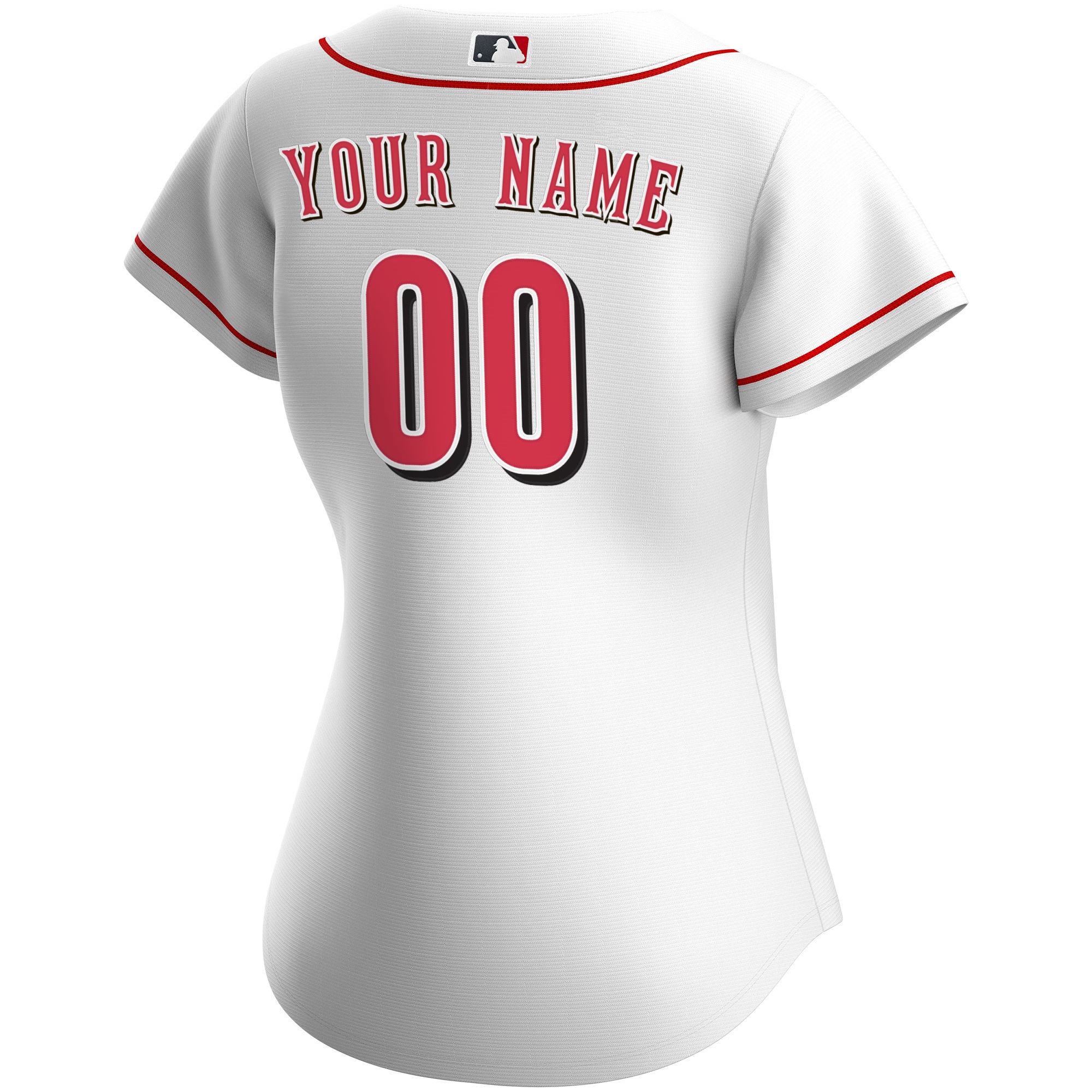 Cincinnati Reds Women's Home Custom Jersey - White - Image 4