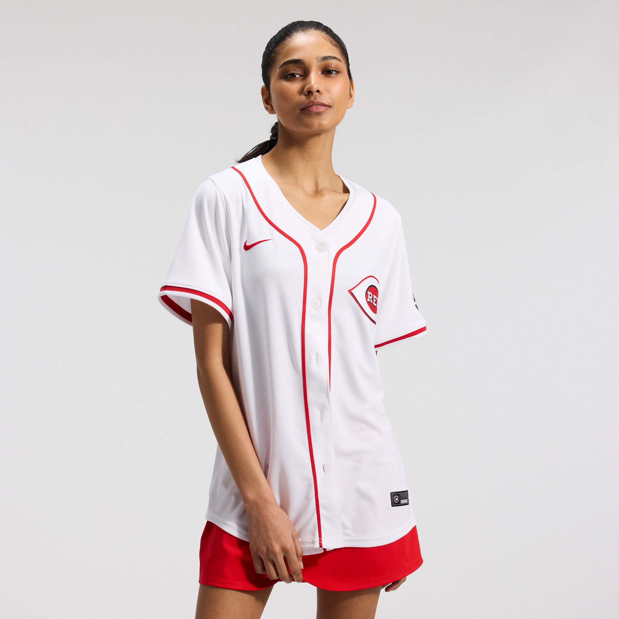 Cincinnati Reds Women's Home Limited Jersey - White - Image 2