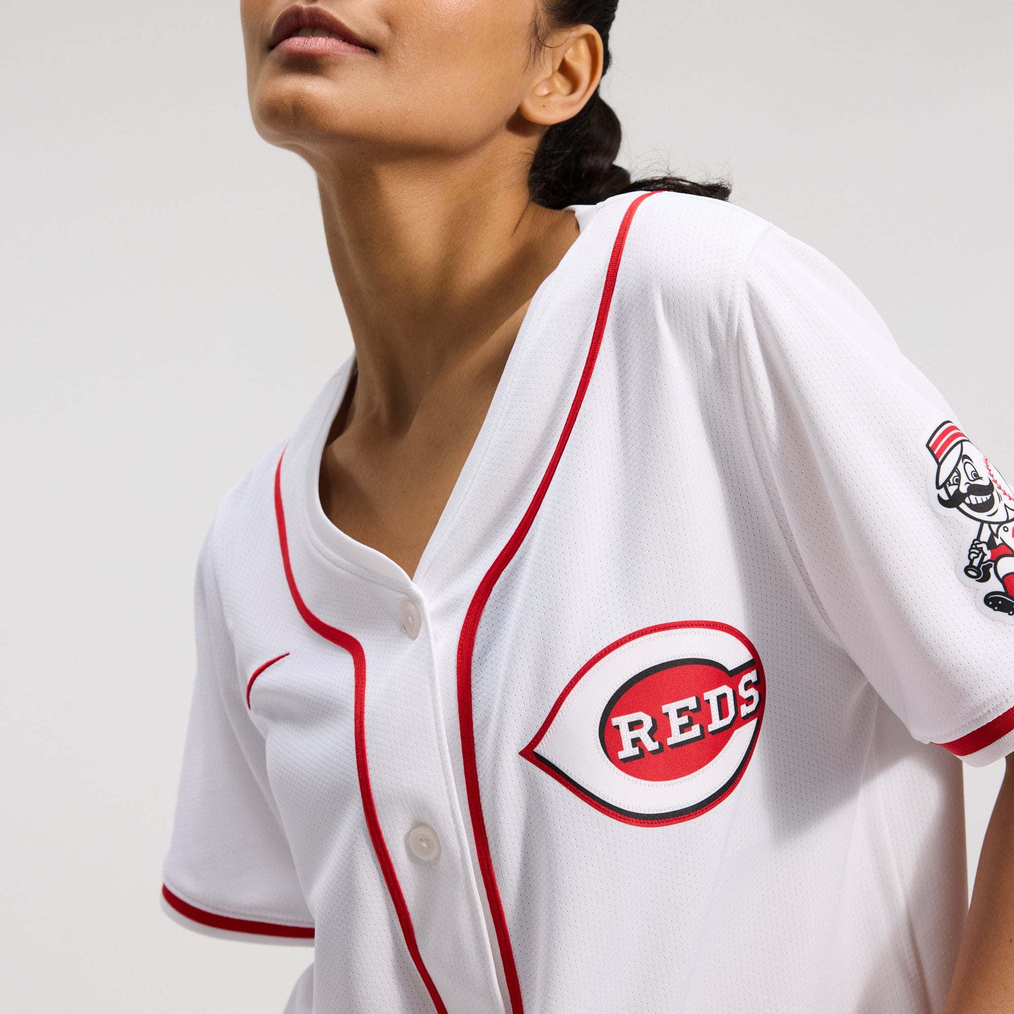 Cincinnati Reds Women's Home Limited Jersey - White - Image 10