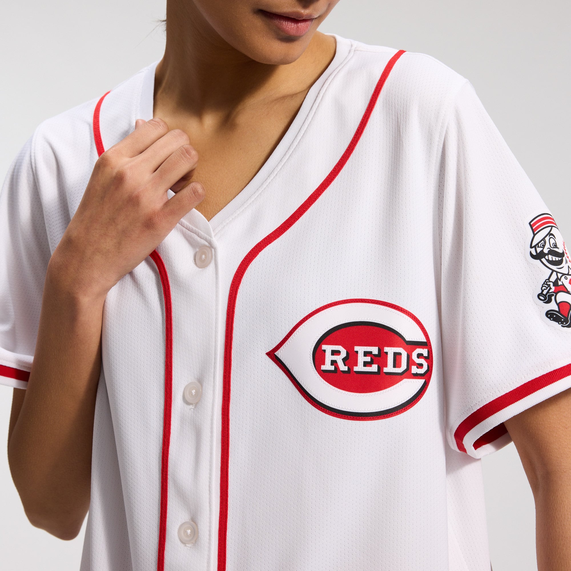Cincinnati Reds Women's Home Limited Jersey - White - Image 9