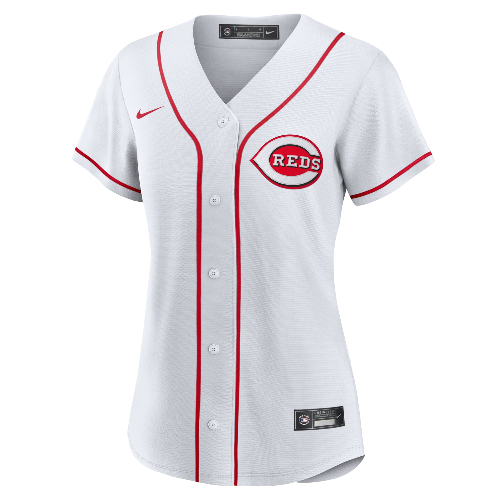 Cincinnati Reds Women's Home Team Jersey - White - Image 3