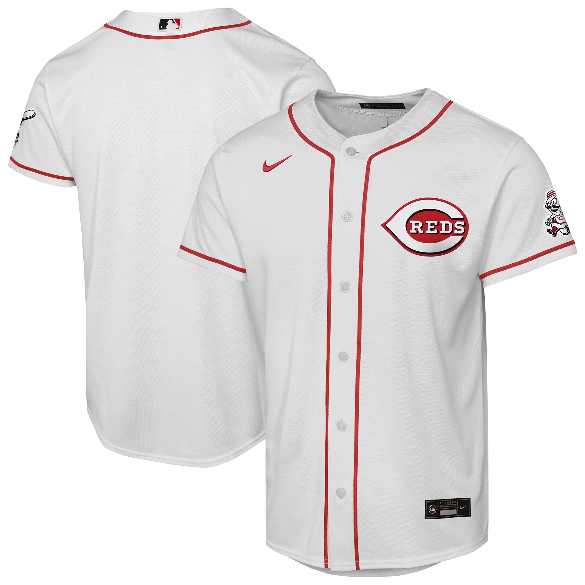 Cincinnati Reds Youth Home Stadium Jersey - White - Image 2