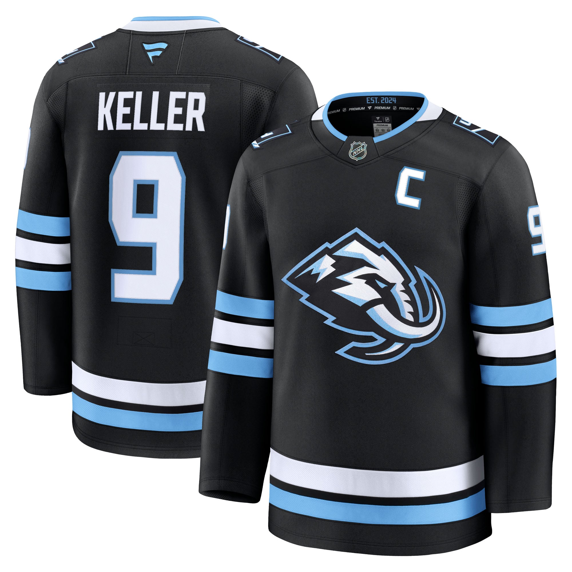 Clayton Keller Utah Mammoth Away Premium Player Jersey - Black - Image 2