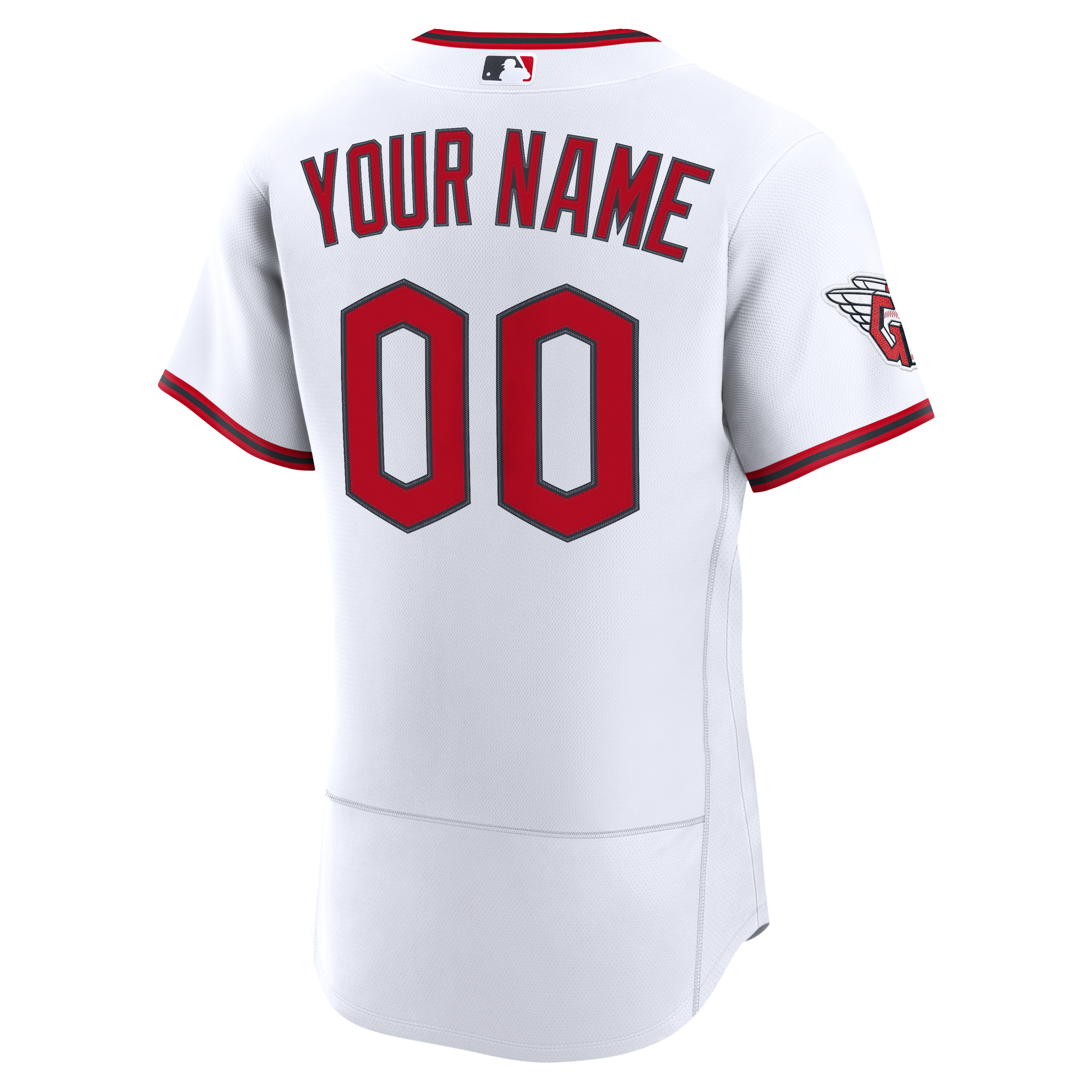 Cleveland Guardians Home Custom Jersey - White - Image 4