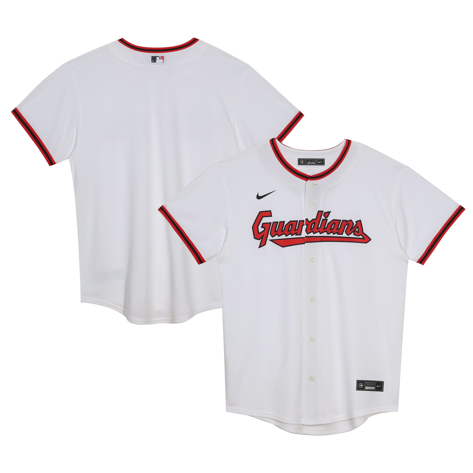 Cleveland Guardians Toddler Home Blank Jersey - White - Image 2