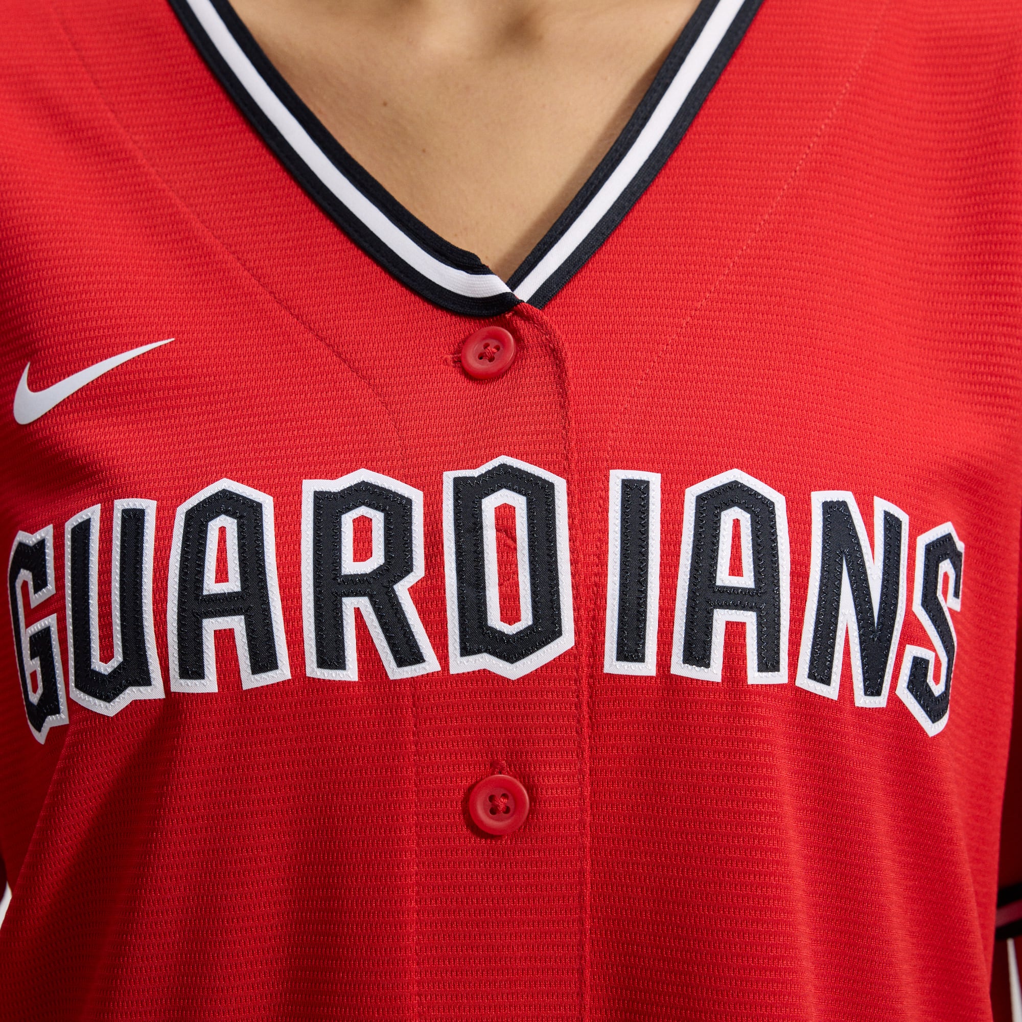 Cleveland Guardians Women's Alternate 2 Jersey - Red - Image 12