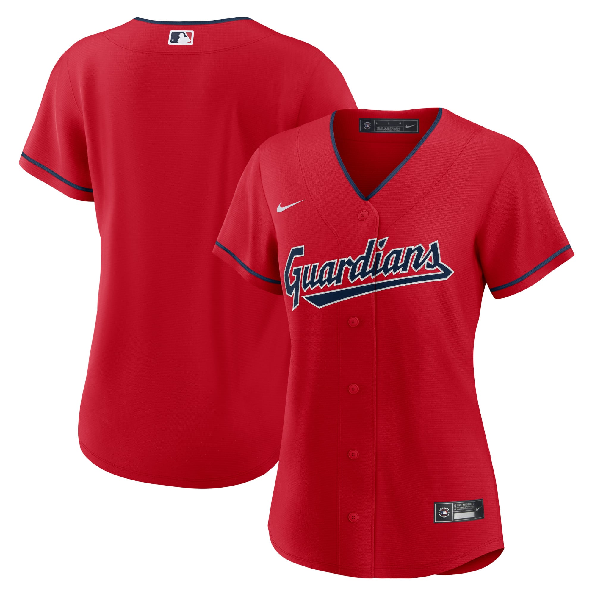 Cleveland Guardians Women's Alternate Team Jersey - Red - Image 2