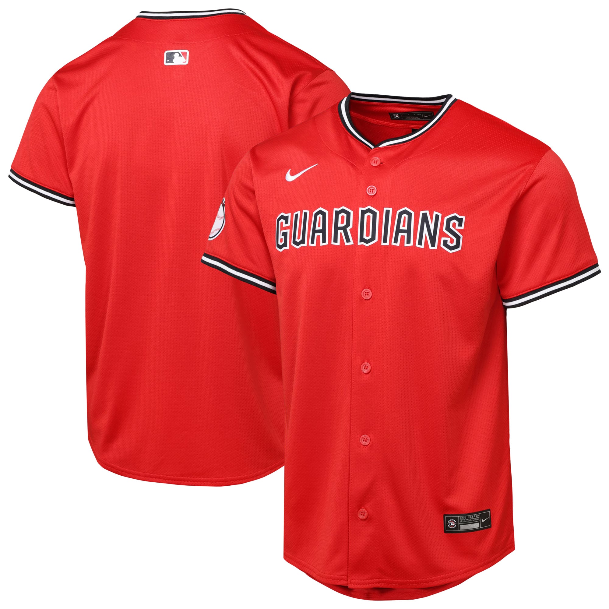 Cleveland Guardians Youth Alternate 2 Limited Jersey - Red - Image 2
