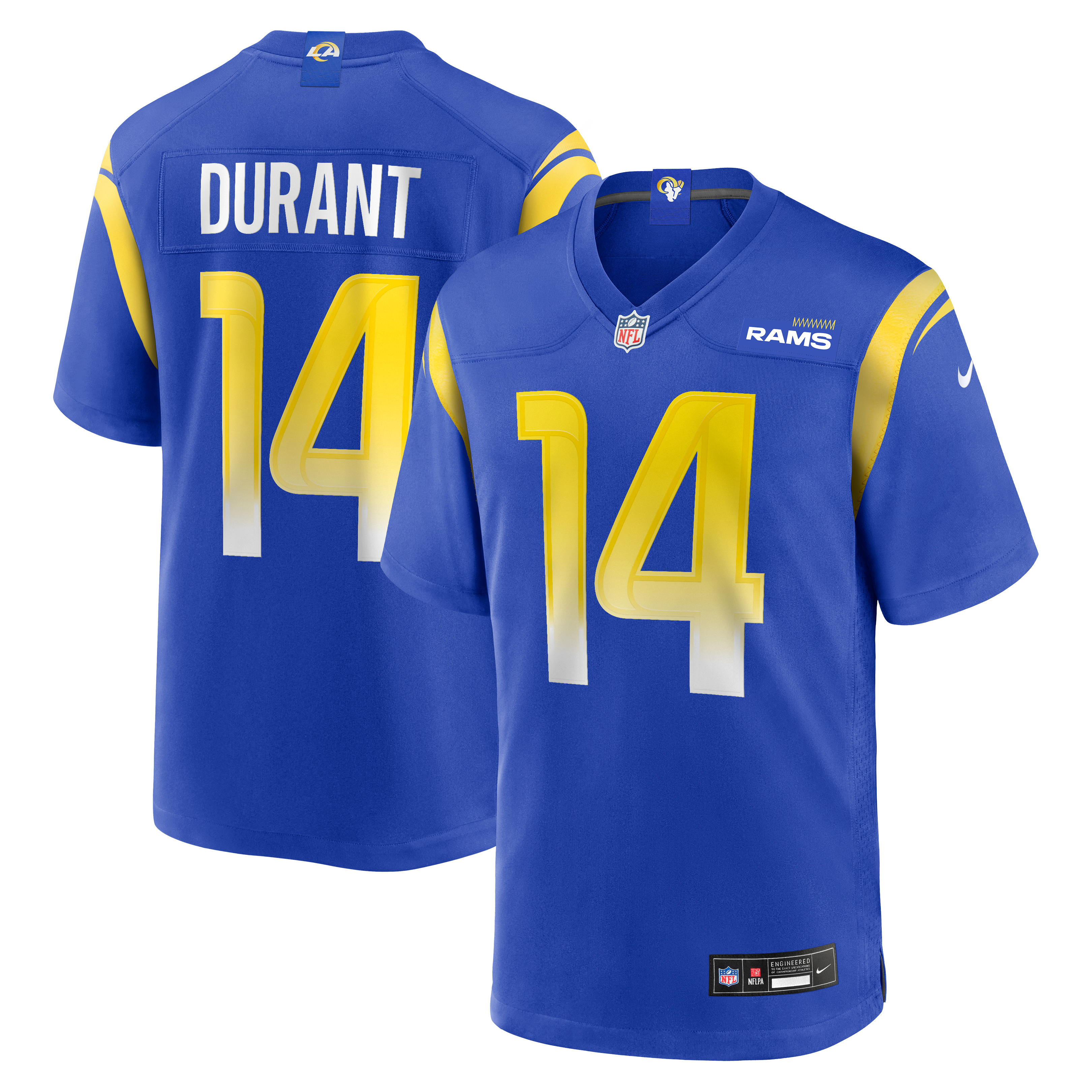 Cobie Durant Los Angeles Rams Game Player Jersey - Royal