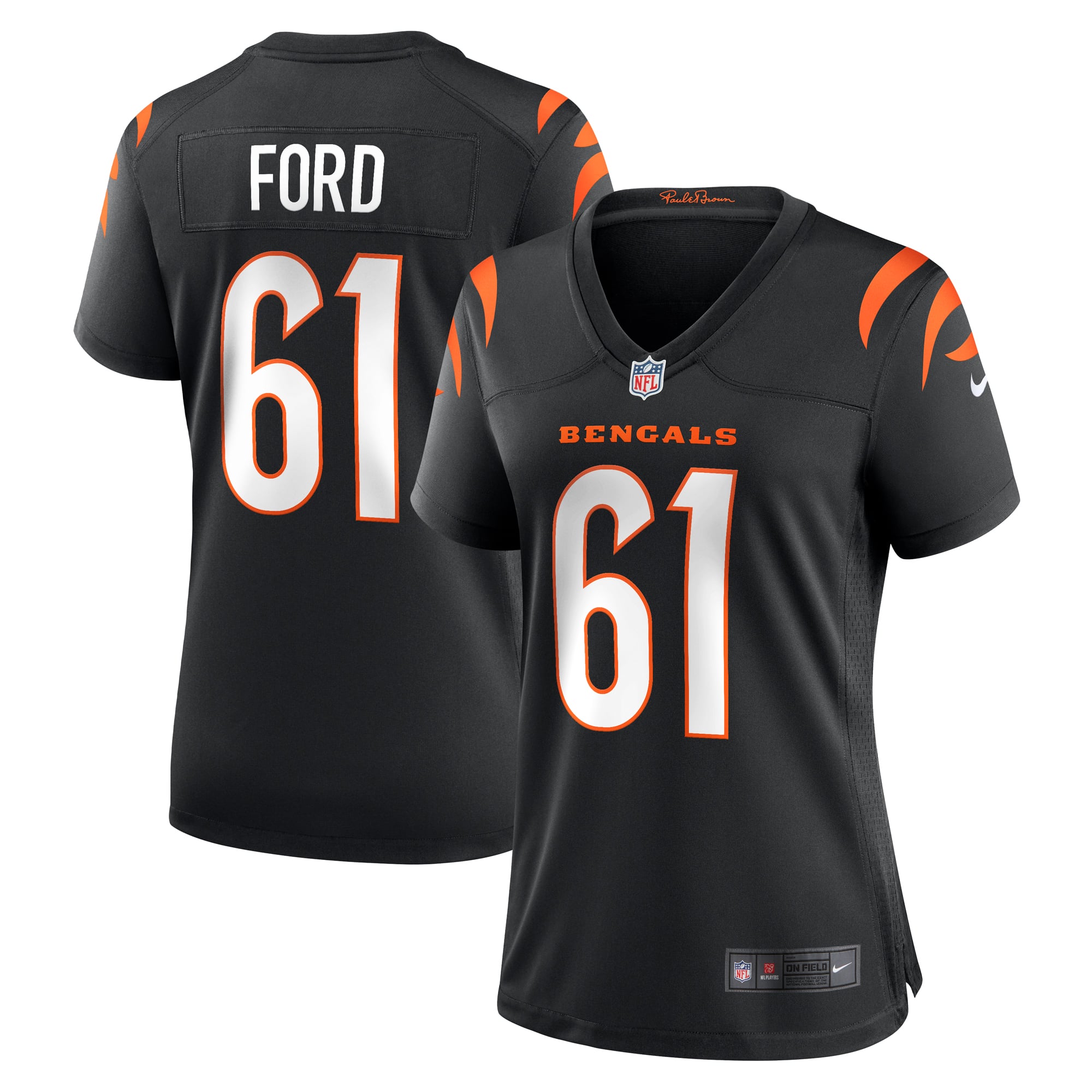 Cody Ford Cincinnati Bengals Women's Game Jersey - Black - Image 2