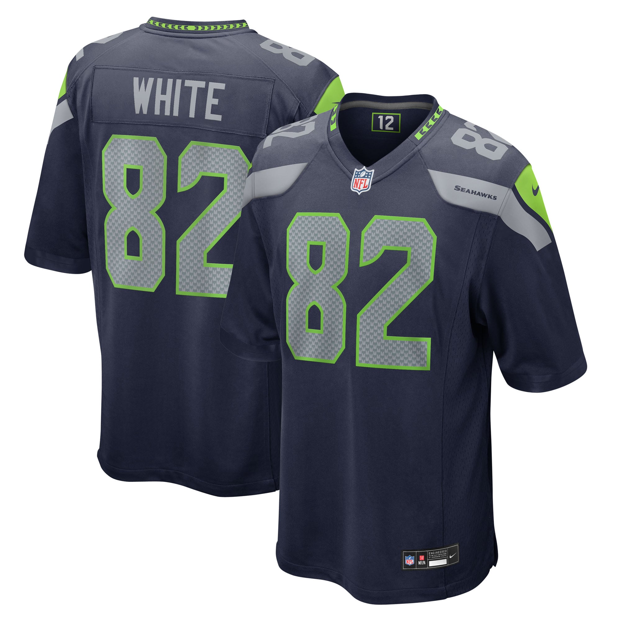 Cody White Seattle Seahawks Team Game Jersey - College Navy - Image 2
