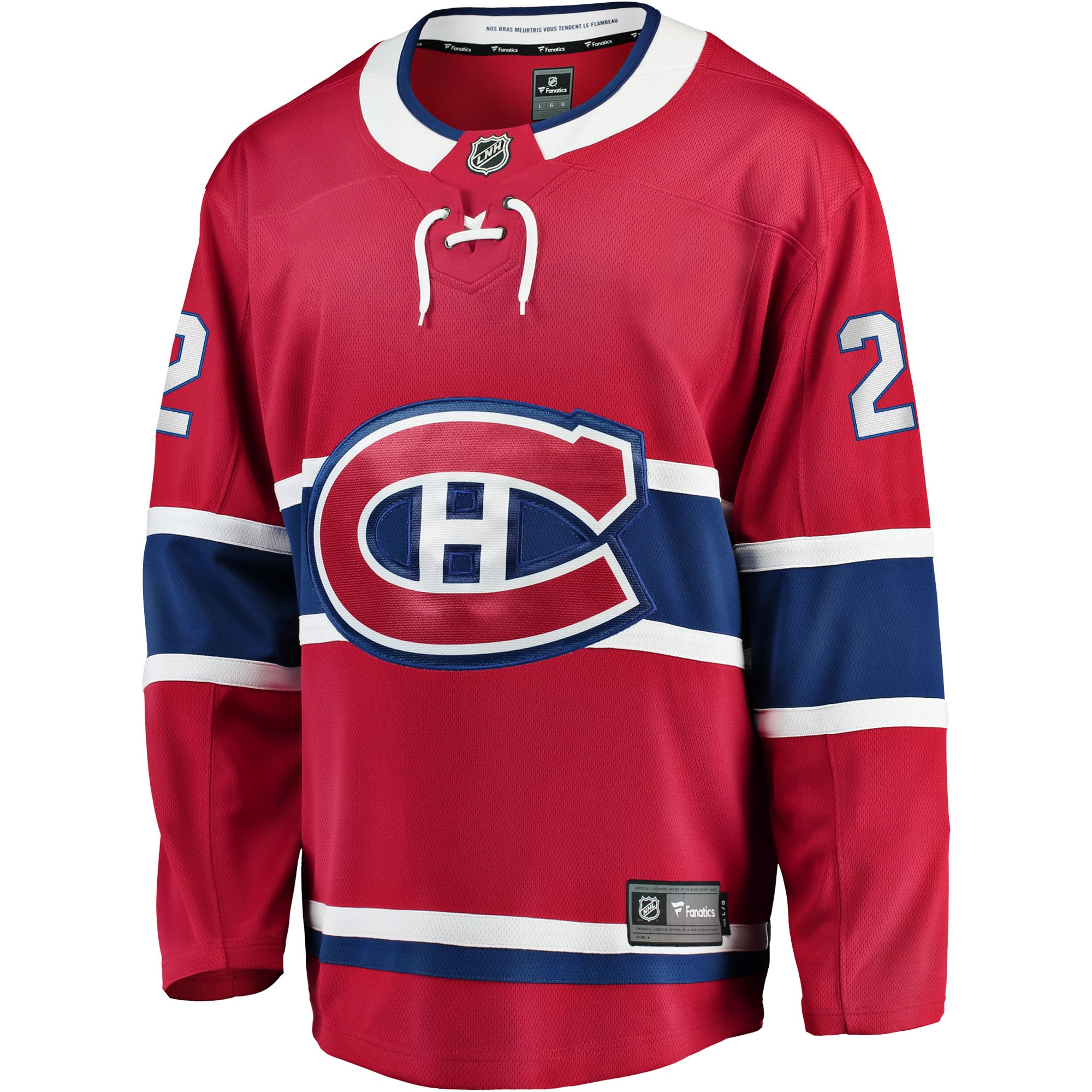 Cole Caufield Montreal Canadiens Home Breakaway Jersey - Red - Image 3