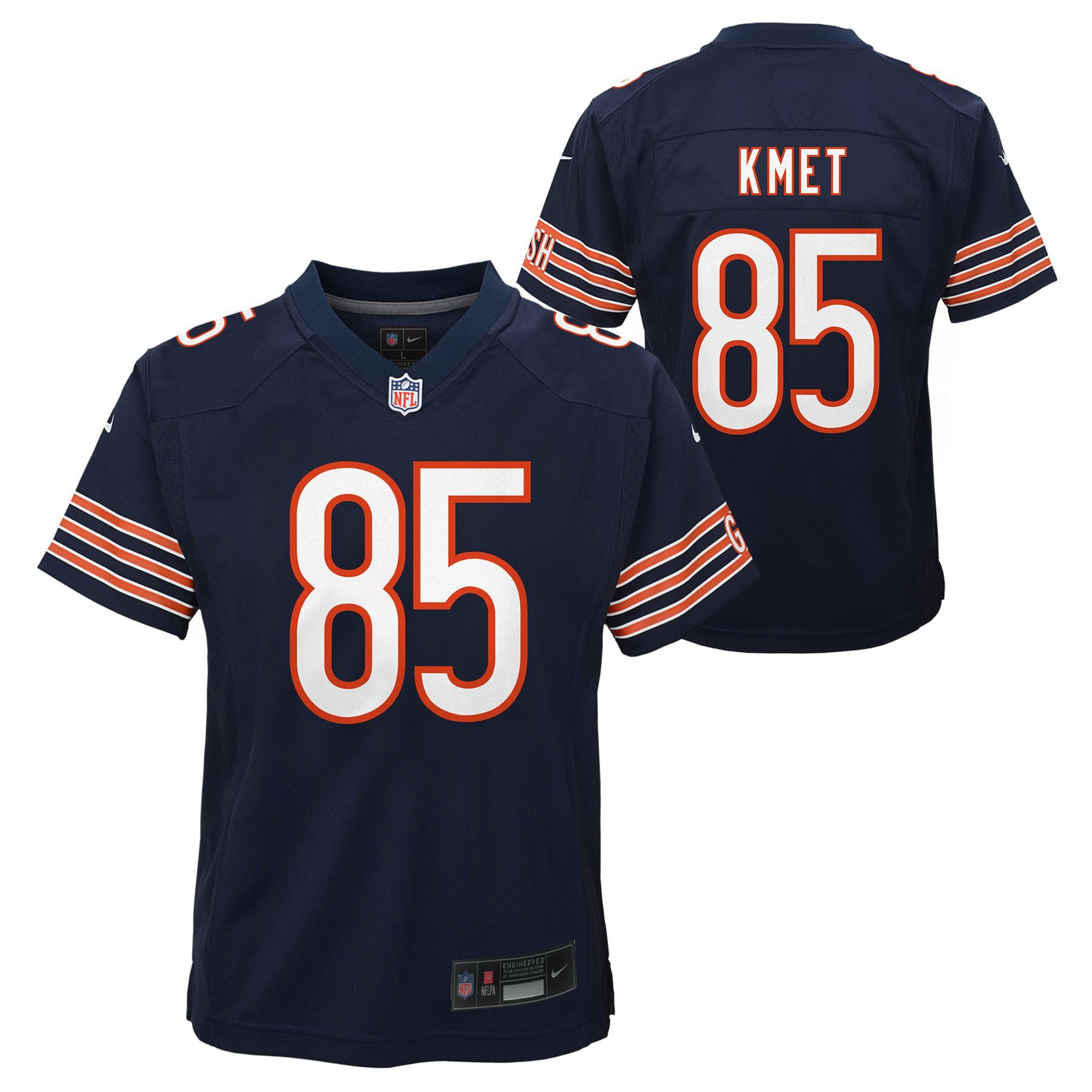 Cole Kmet Chicago Bears Youth Team Game Jersey - Navy - Image 2