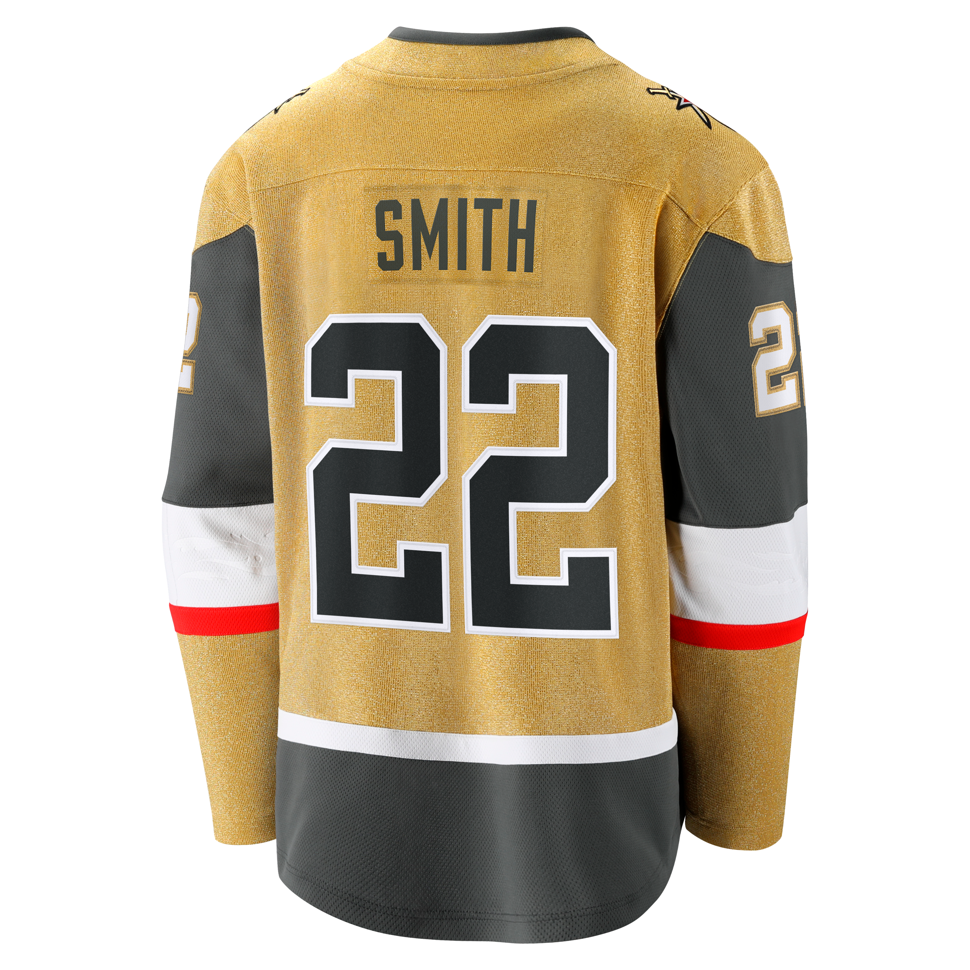 Cole Smith Vegas Golden Knights Home Breakaway Jersey - Gold - Image 4