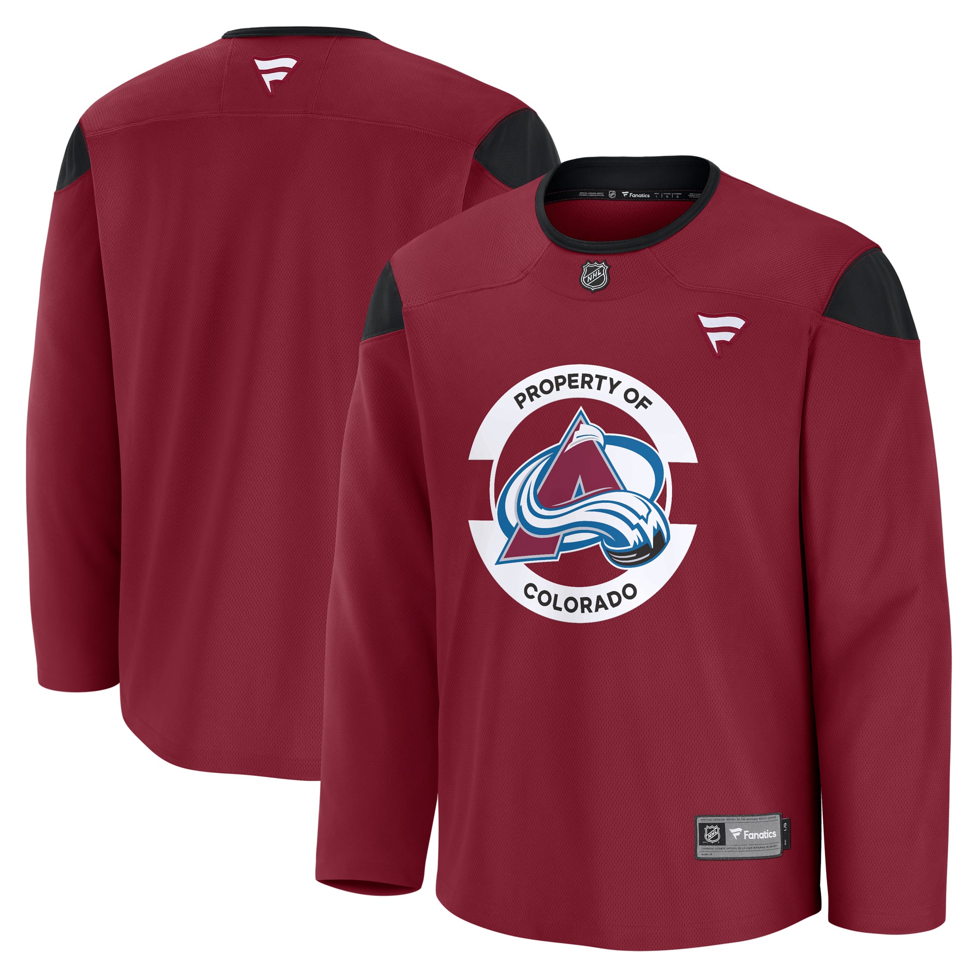 Colorado Avalanche Practice Jersey - Burgundy - Image 2