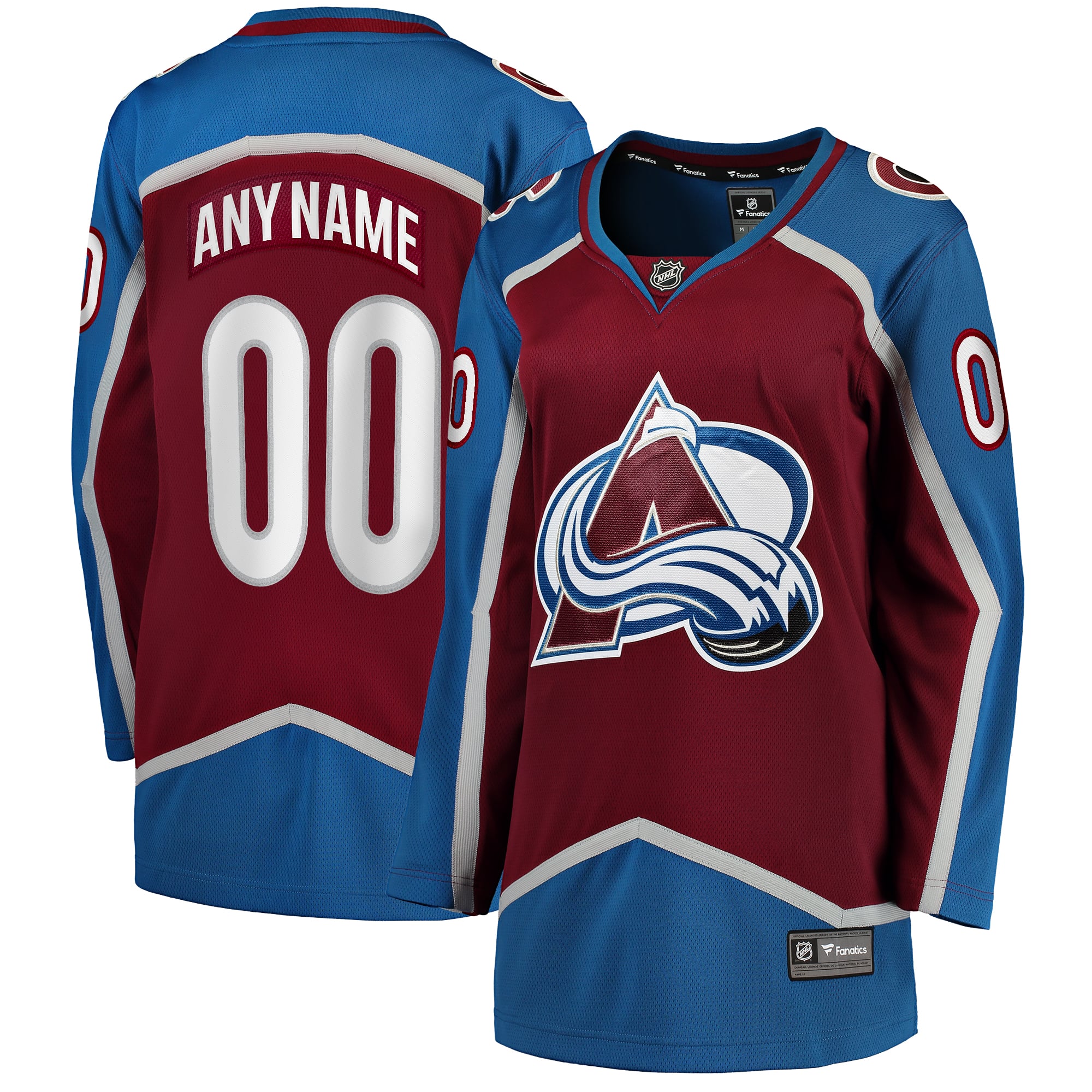 Colorado Avalanche Women's Home Breakaway Custom Jersey - Maroon