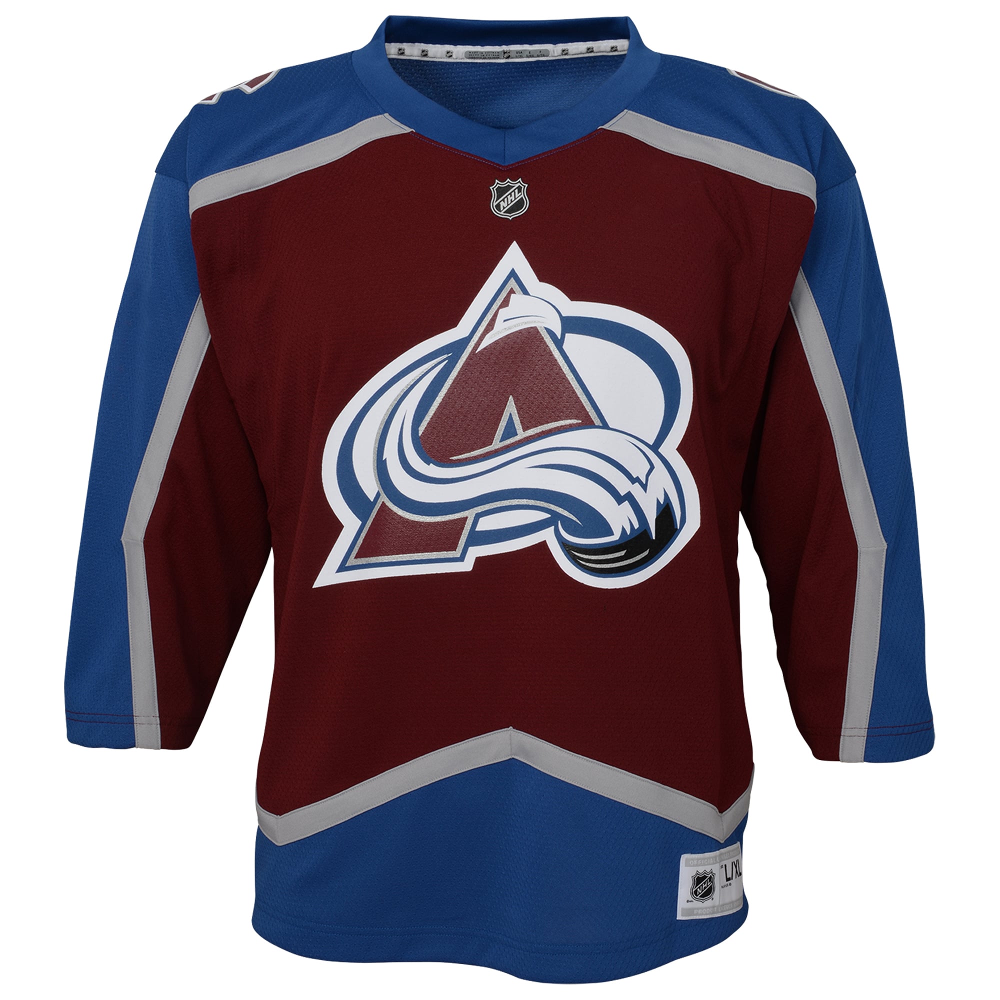 Colorado Avalanche Youth Home Custom Jersey - Burgundy - Image 3