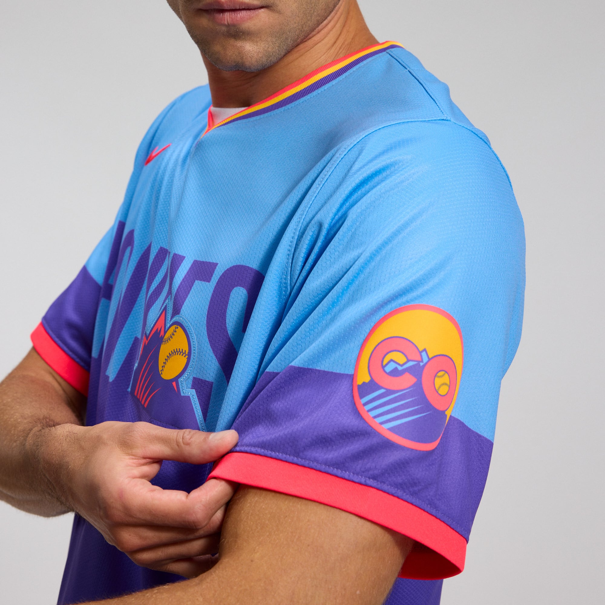 Colorado Rockies 2025 City Connect Limited Jersey - Purple/Light Blue - Image 9