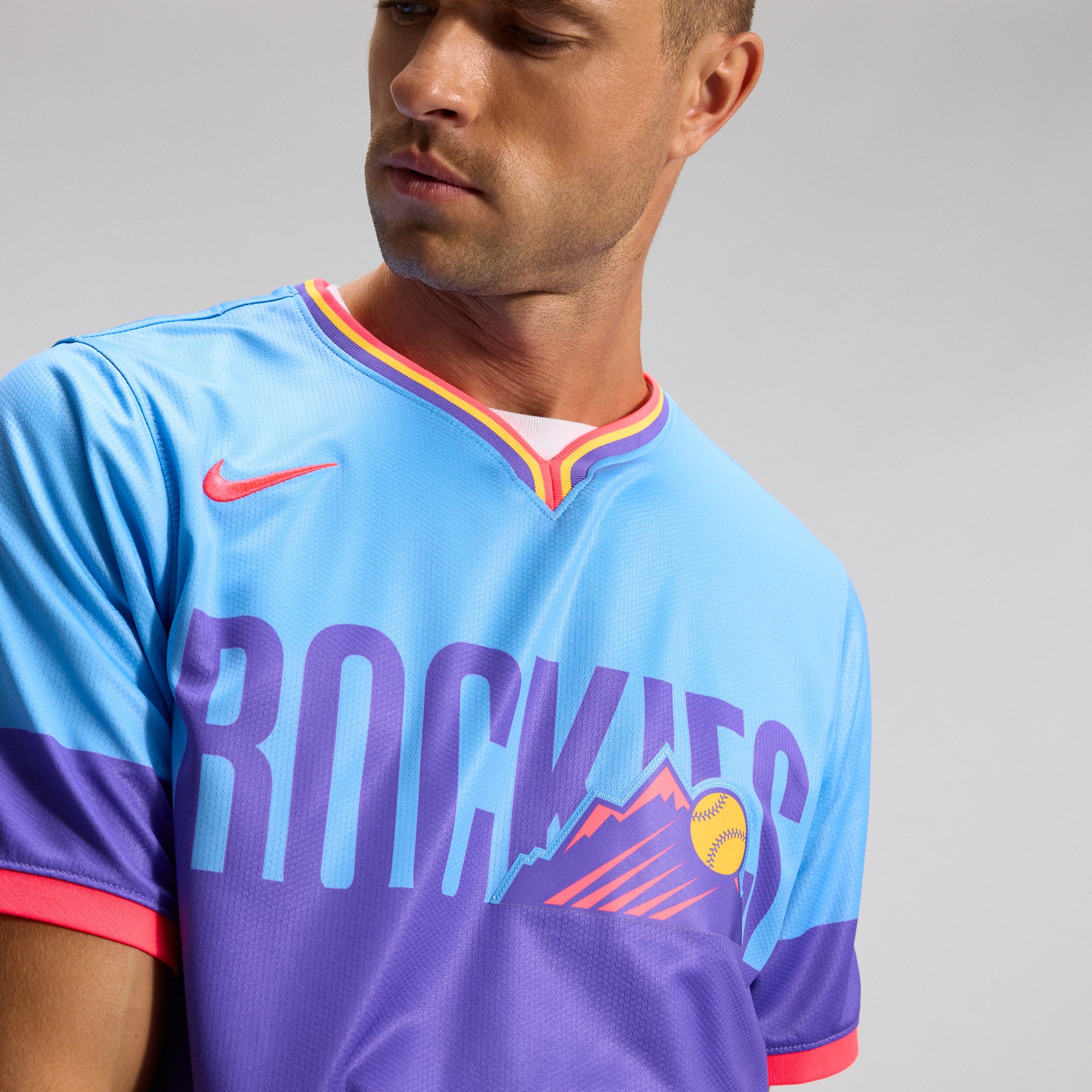 Colorado Rockies 2025 City Connect Limited Jersey - Purple/Light Blue - Image 10
