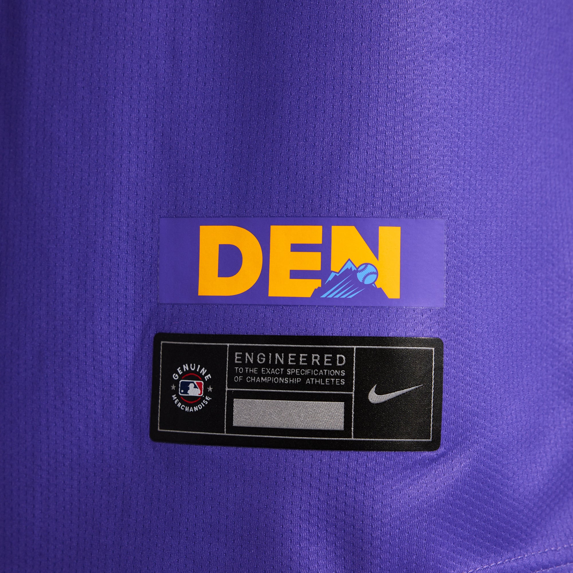 Colorado Rockies 2025 City Connect Limited Jersey - Purple/Light Blue - Image 13