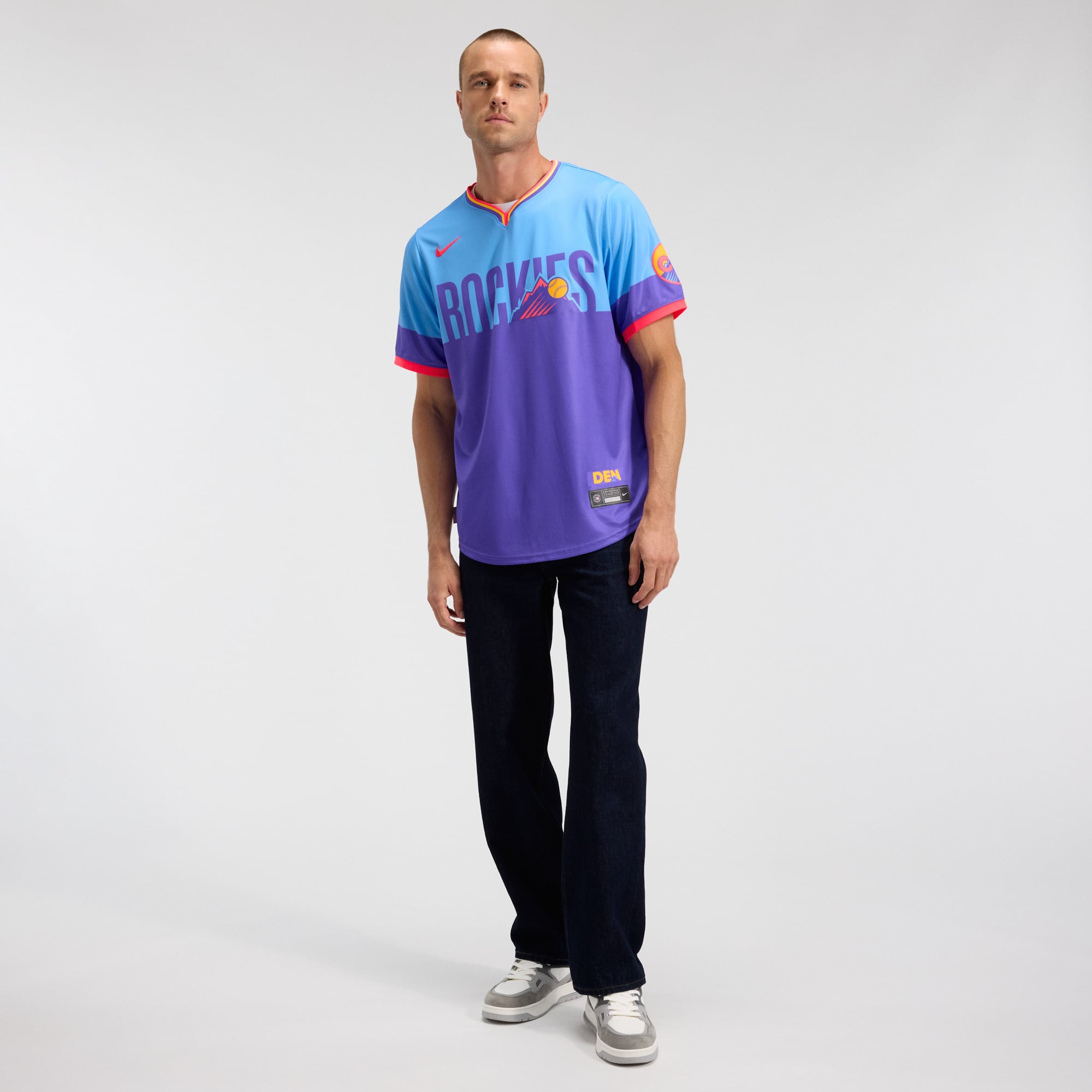 Colorado Rockies 2025 City Connect Limited Jersey - Purple/Light Blue - Image 4