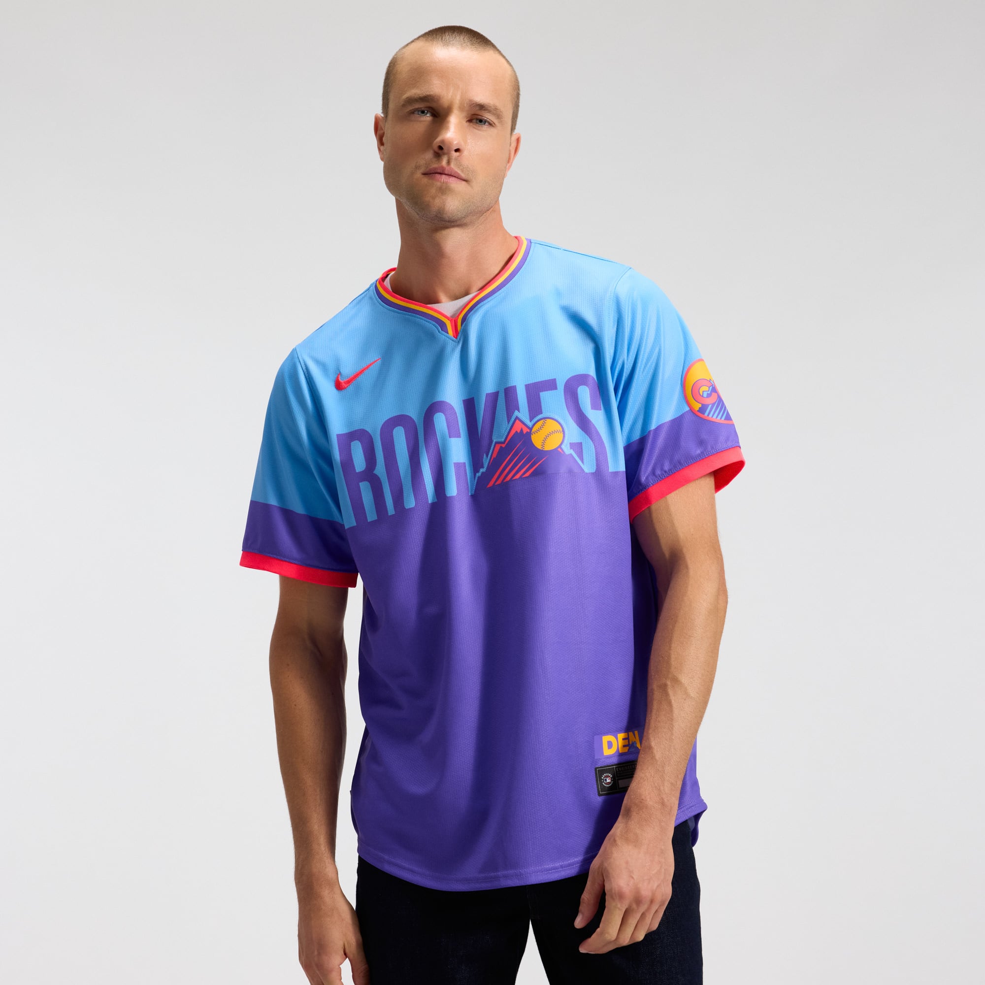 Colorado Rockies 2025 City Connect Limited Jersey - Purple/Light Blue - Image 2