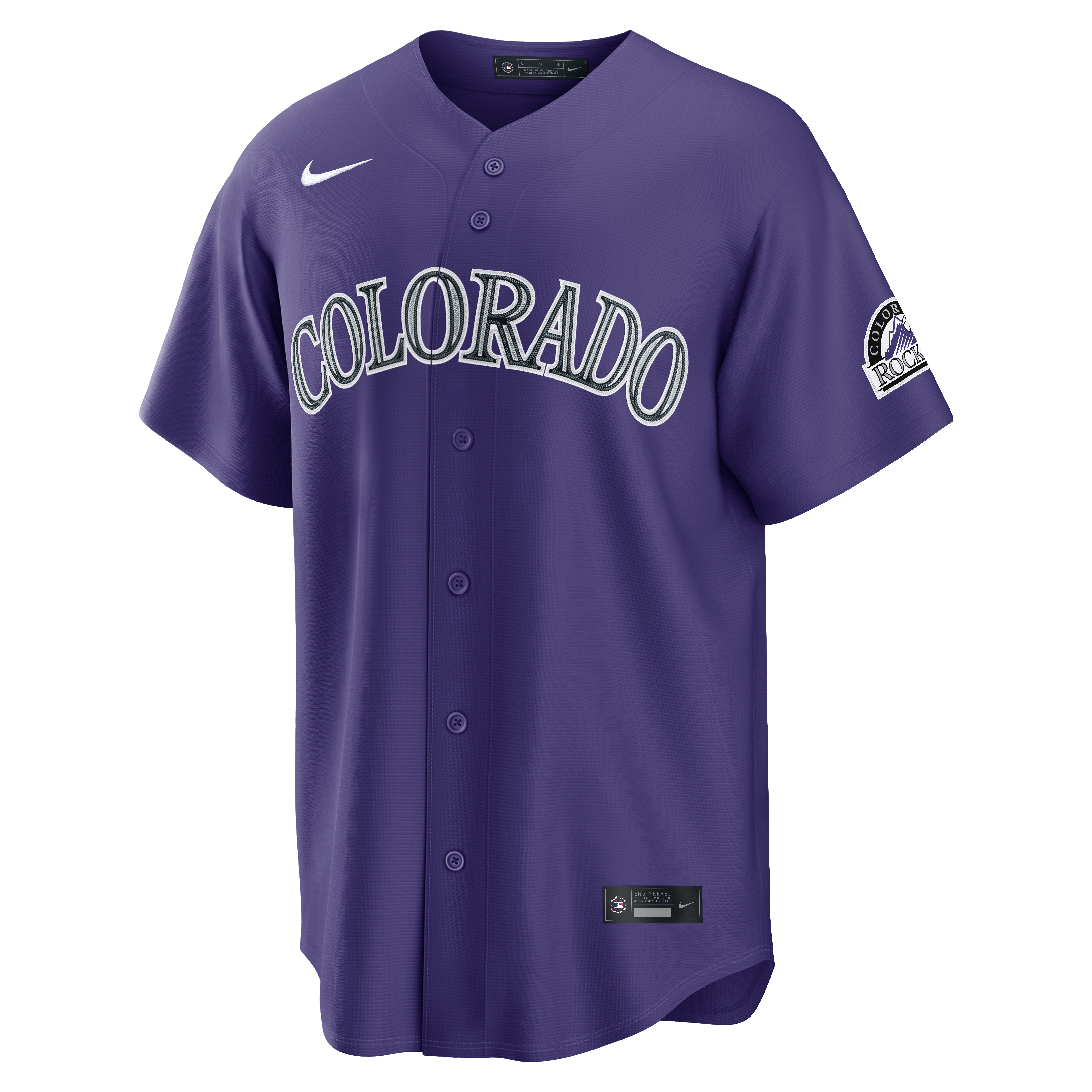 Colorado Rockies Alternate Stadium Jersey - Purple - Image 3