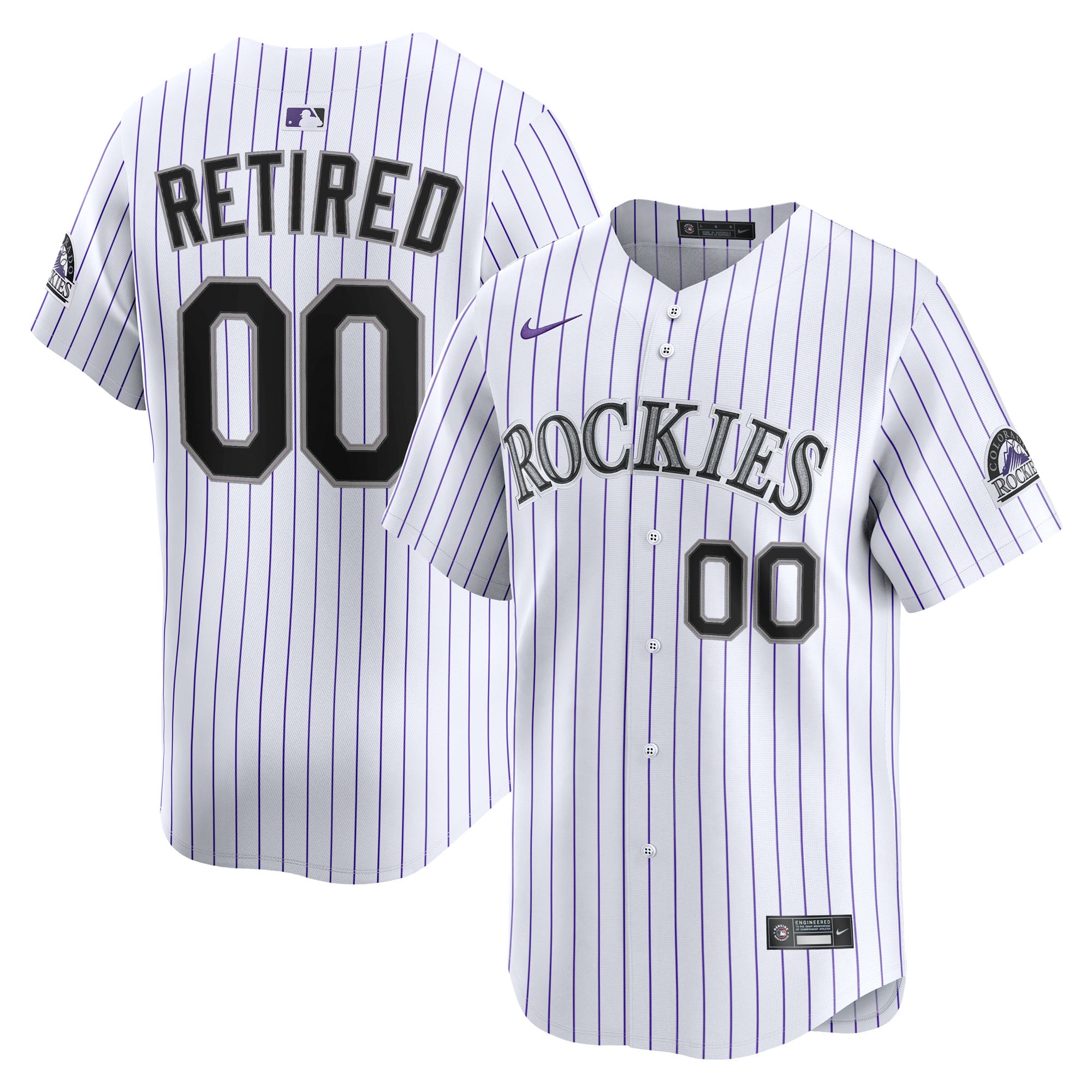 Colorado Rockies Home Limited Pick-A-Player Retired Roster Jersey - White - Image 2