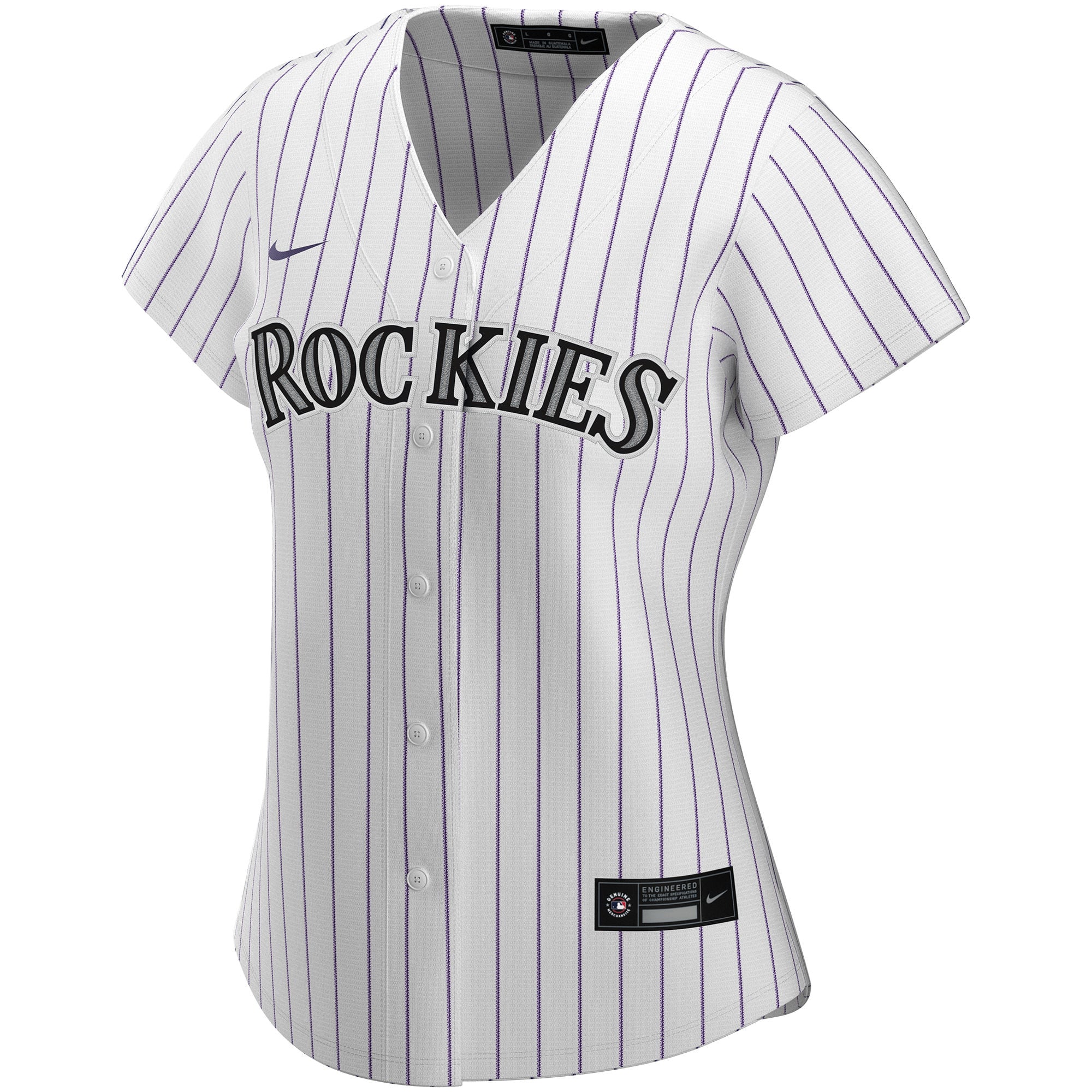 Colorado Rockies Women's Home Custom Jersey - White - Image 3